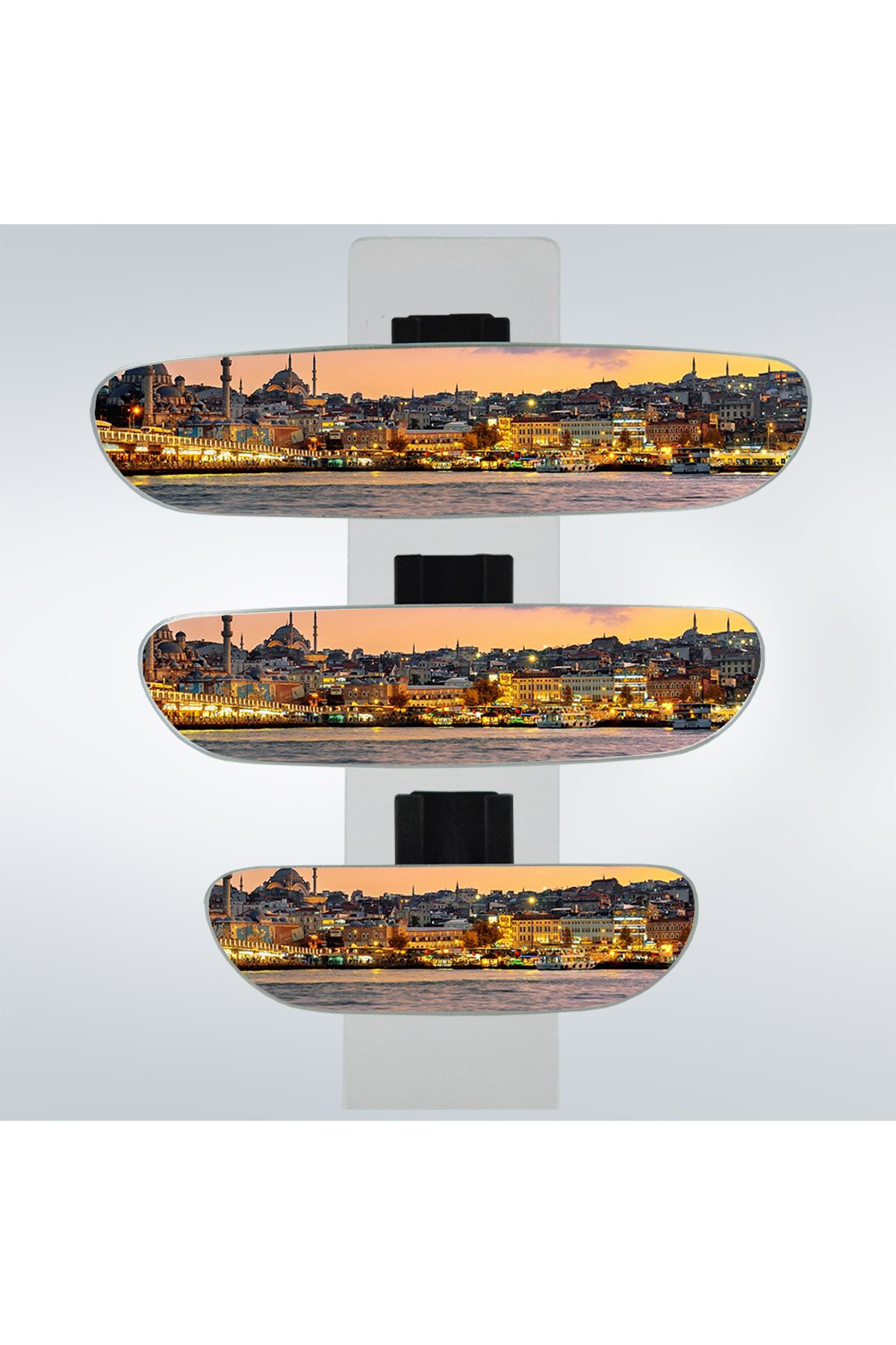 Takgör Ova 3'Lü Dik Kollu İç Dikiz Aynası Seti