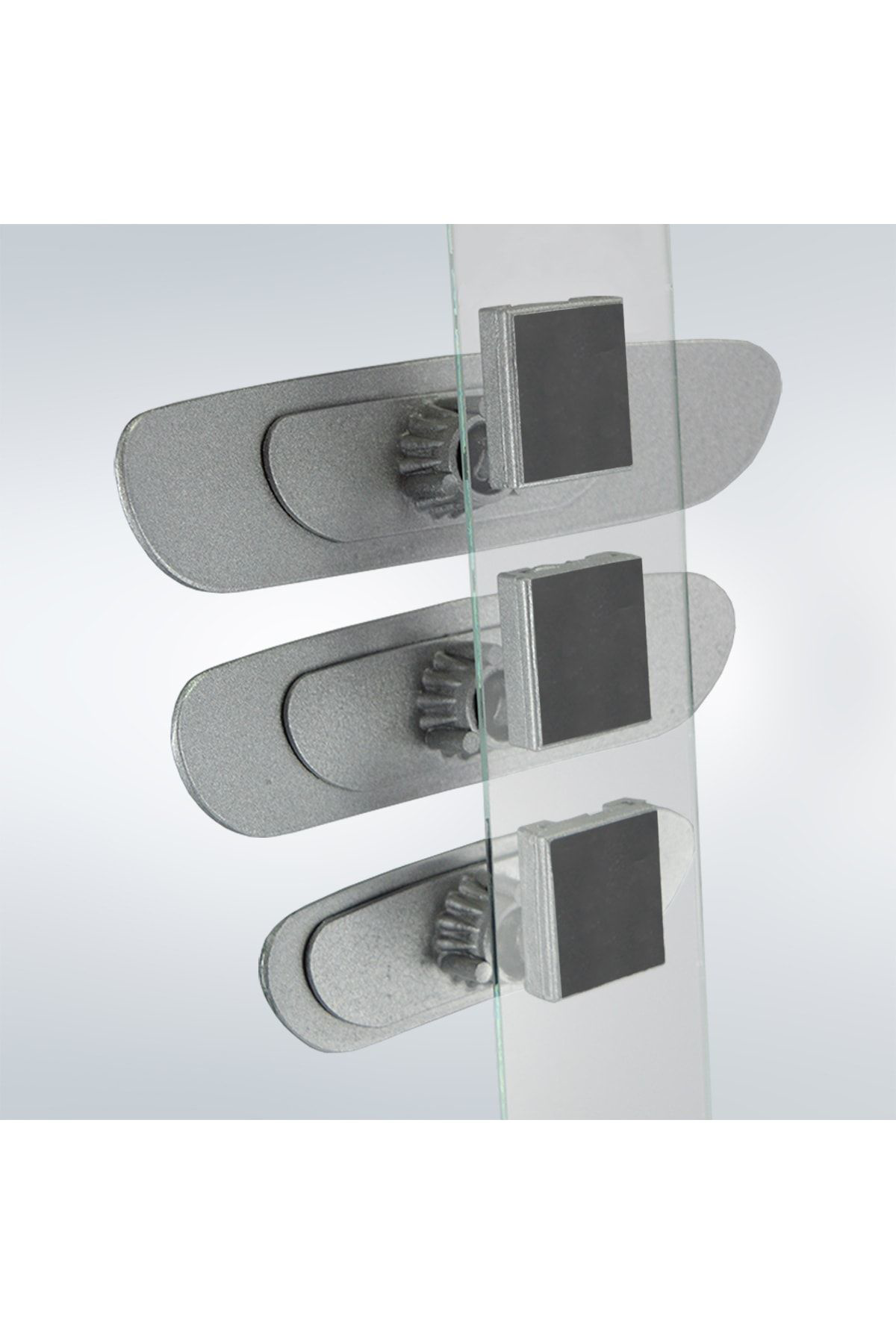 Takgör Ova 3'Lü Dik Kollu İç Dikiz Aynası Seti Gri