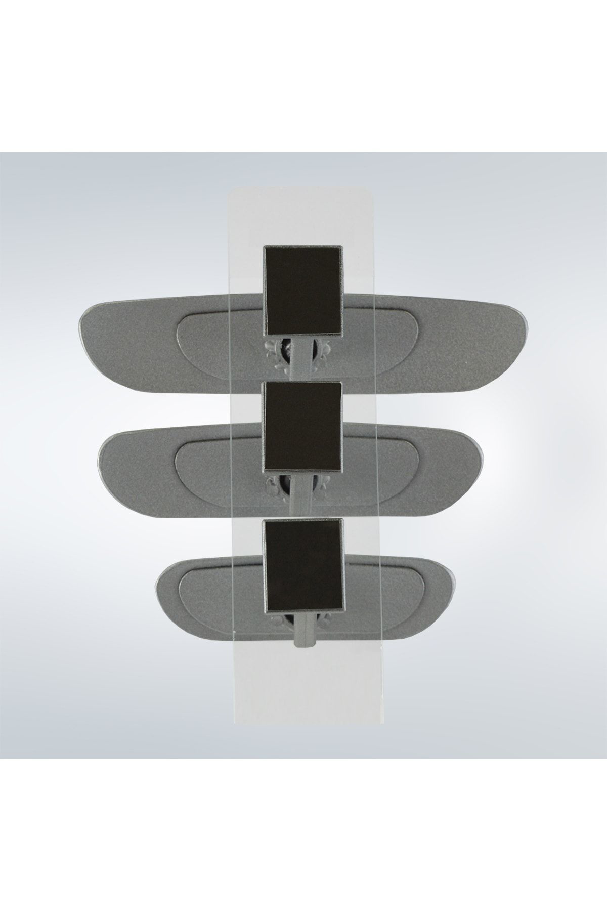 Takgör Ova 3'Lü Eğik Kollu Universal İç Dikiz Aynası Seti Gri