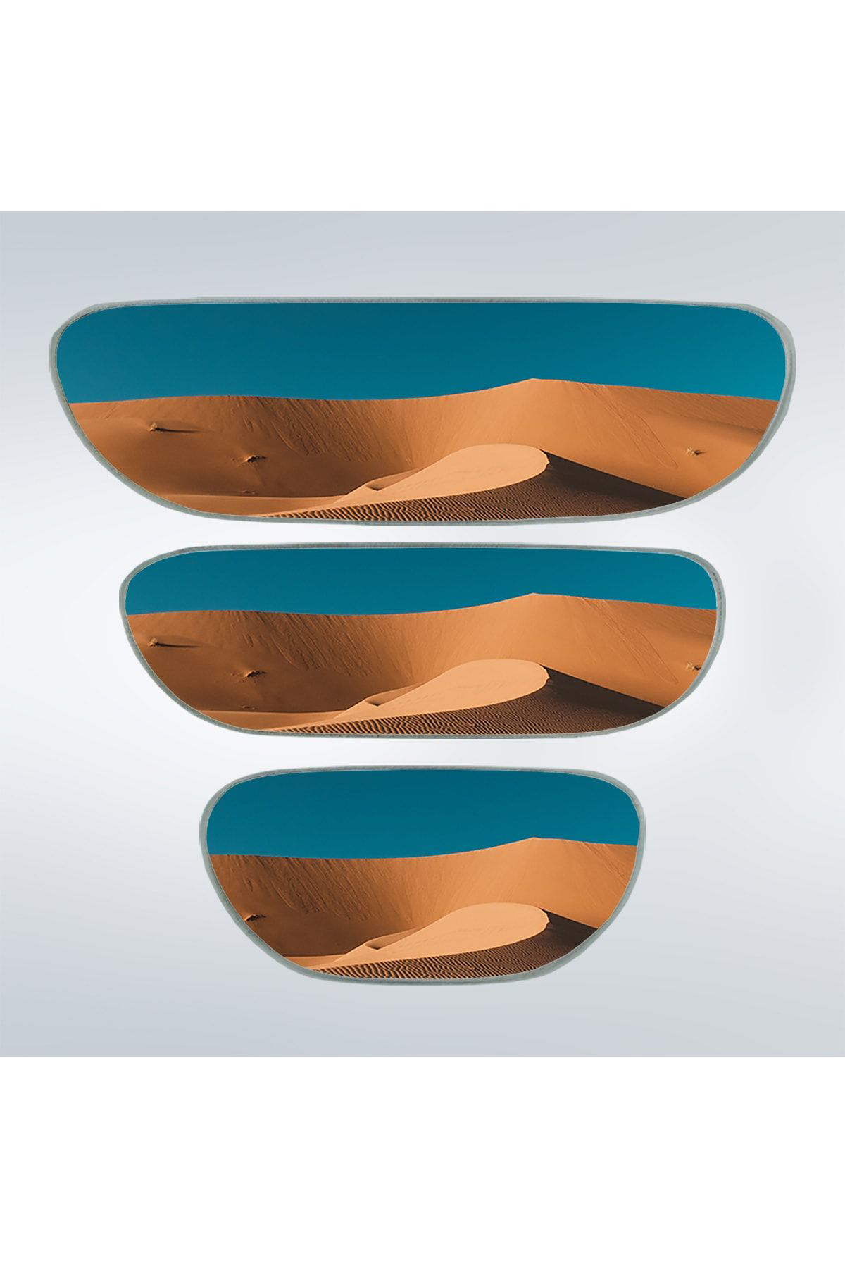 Takgör Ova 3'Lü Yapıştırmalı Universal İç Dikiz Aynası Seti