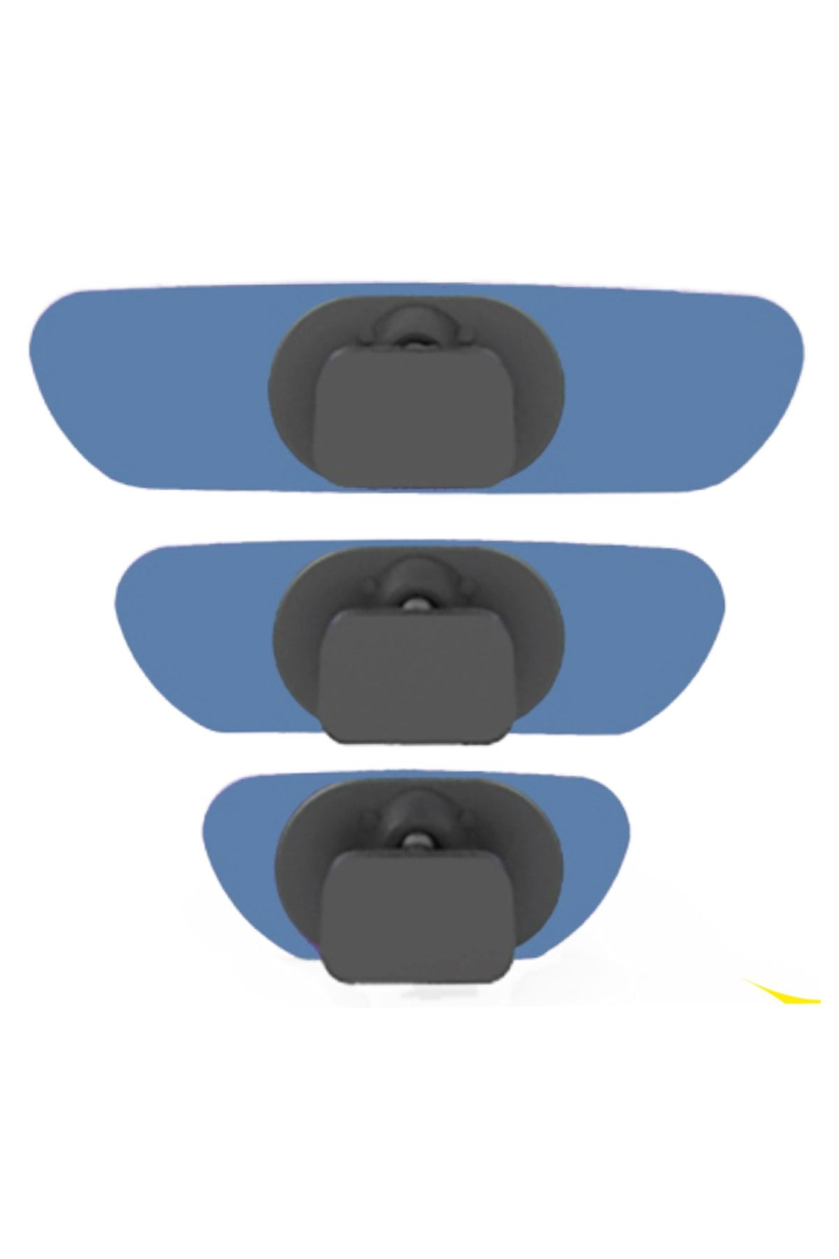 Takgör Ova 3'Lü Yapıştırmalı Universal İç Dikiz Aynası Seti