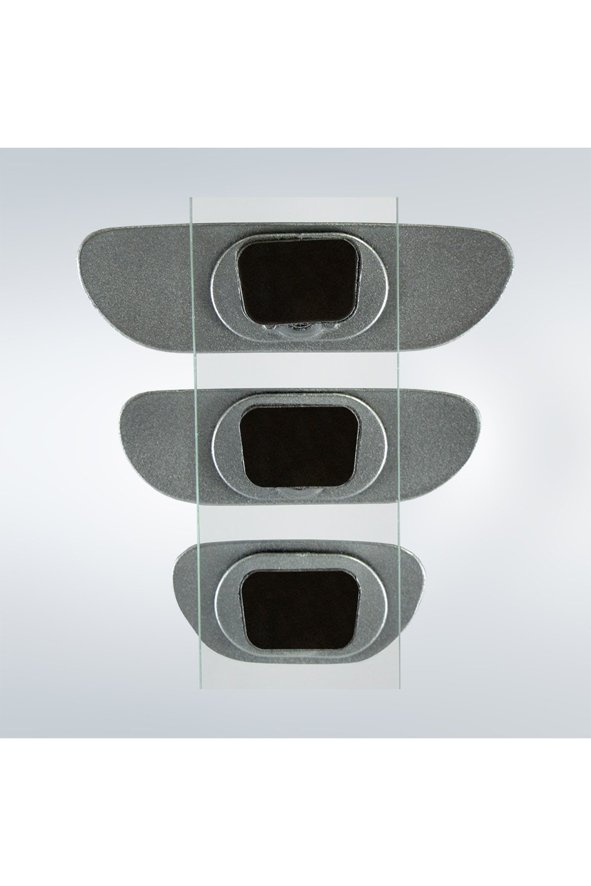 Ova 3'lü Yapıştırmalı Universal Iç Dikiz Aynası Seti Gri