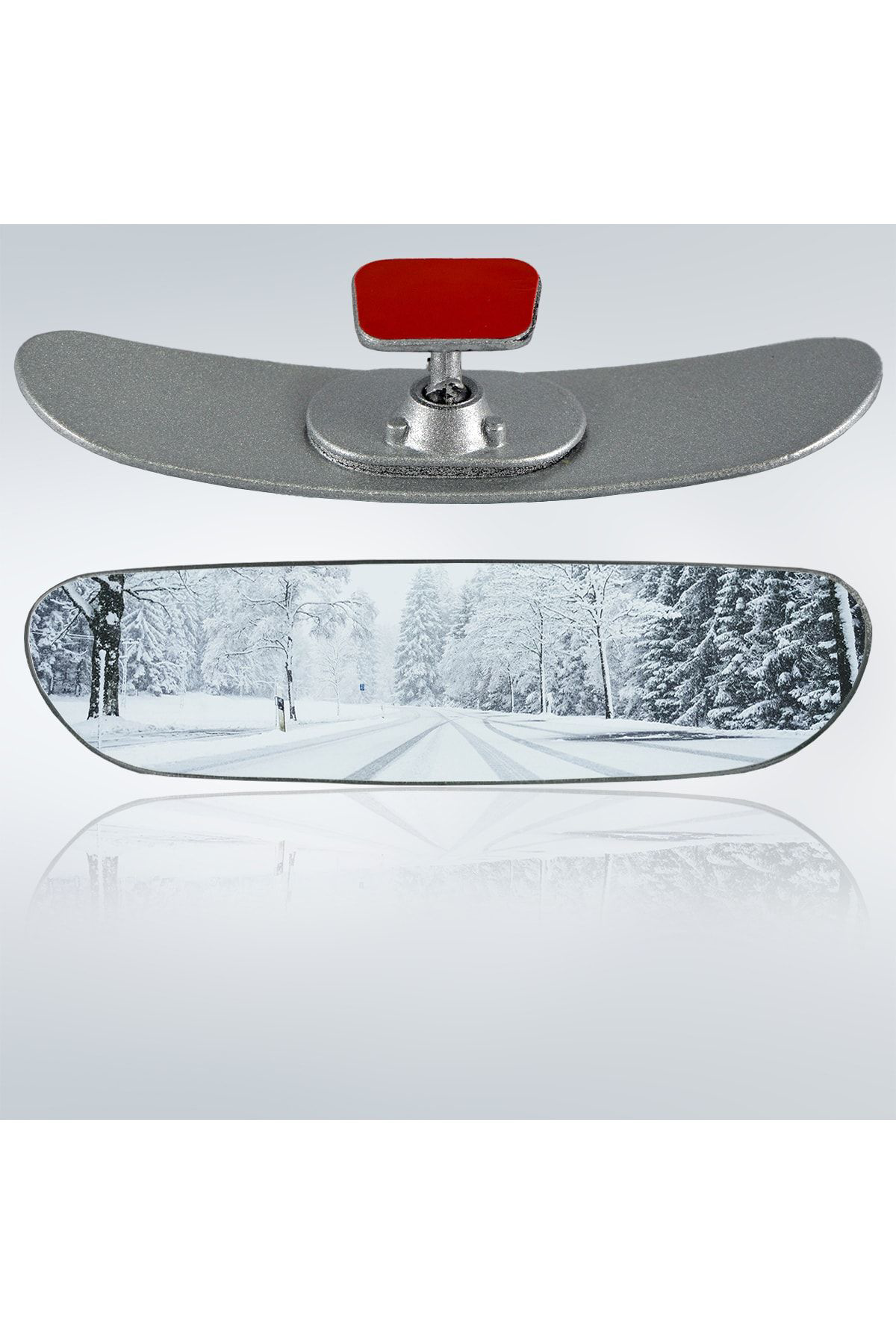 Ova-4 Yapıştırmalı Universal Iç Dikiz Aynası 20x5 Cm Gri