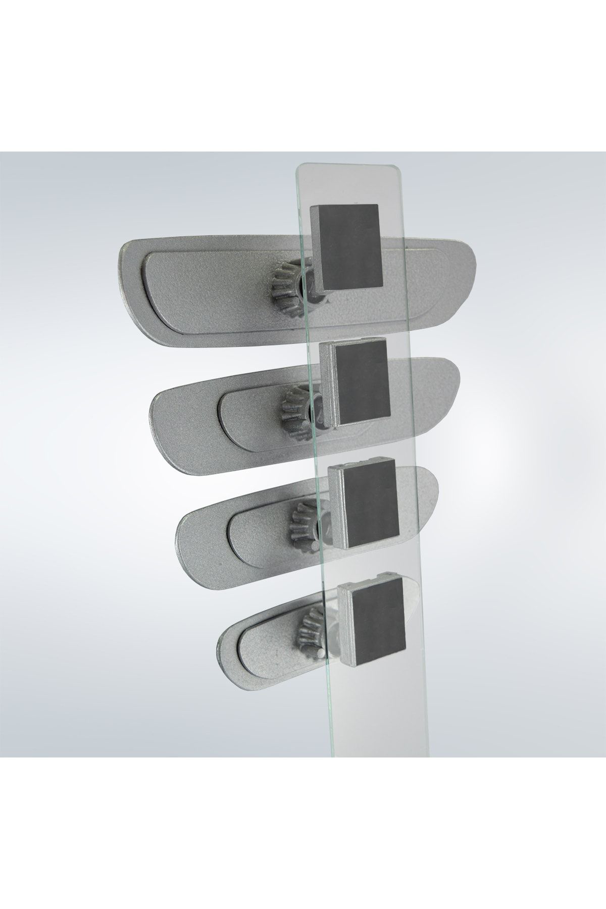 Takgör Ova 4'Lü Dik Kollu İç Dikiz Aynası Seti Gri
