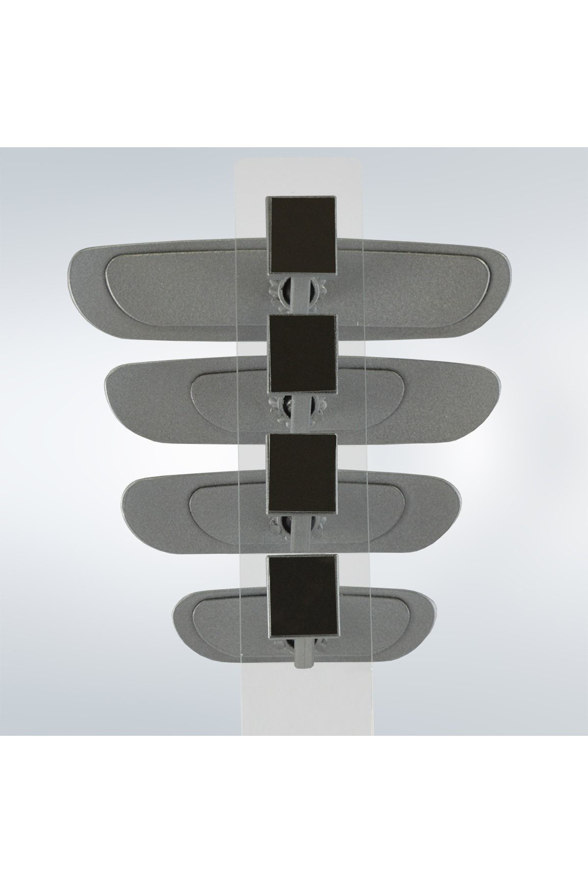 Ova 4'lü Eğik Kollu Universal Iç Dikiz Aynası Seti Gri