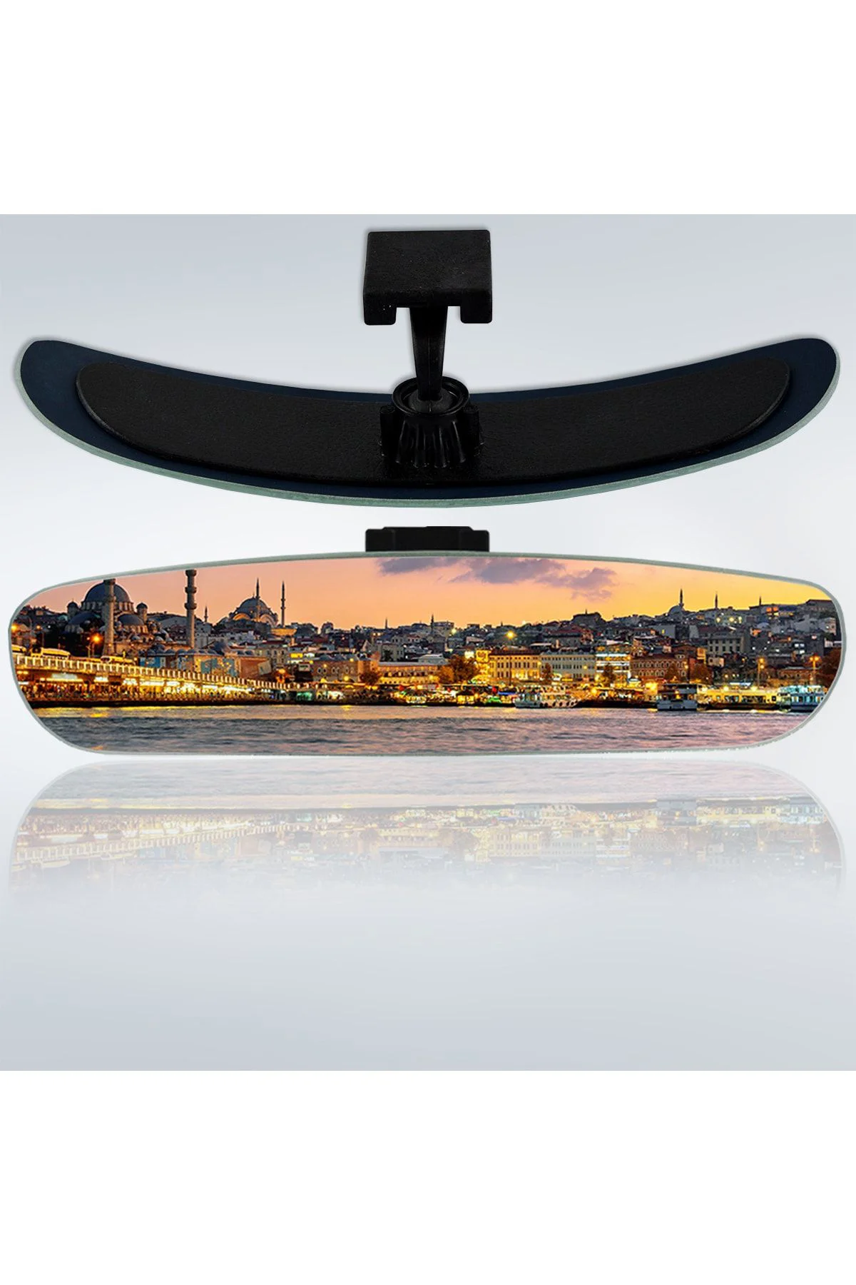 Ova-6 Dik Kollu Universal Iç Dikiz Aynası 26x6 Cm