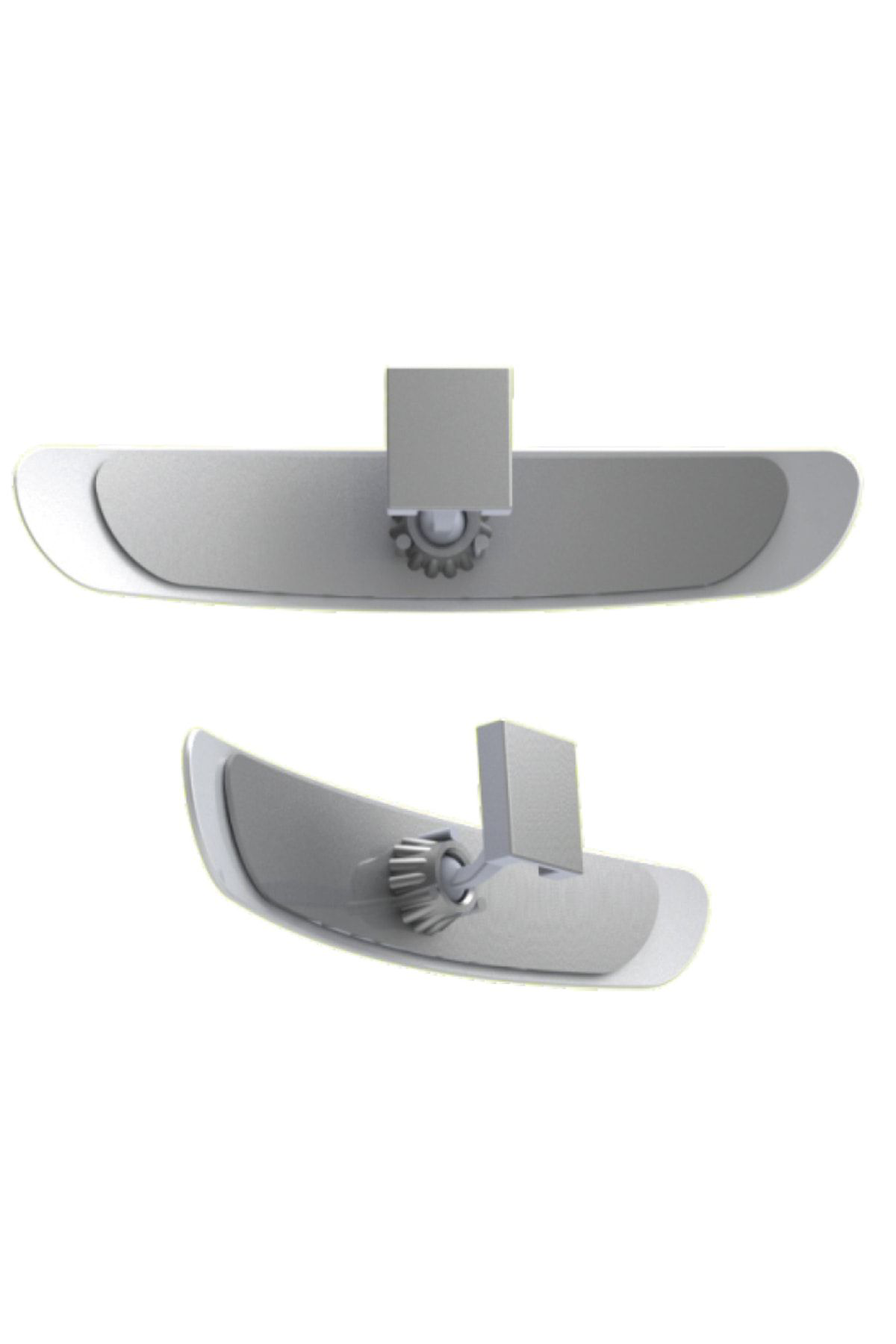 Ova-6 Eğik Kollu Universal Iç Dikiz Aynası 26x6 Cm Gri