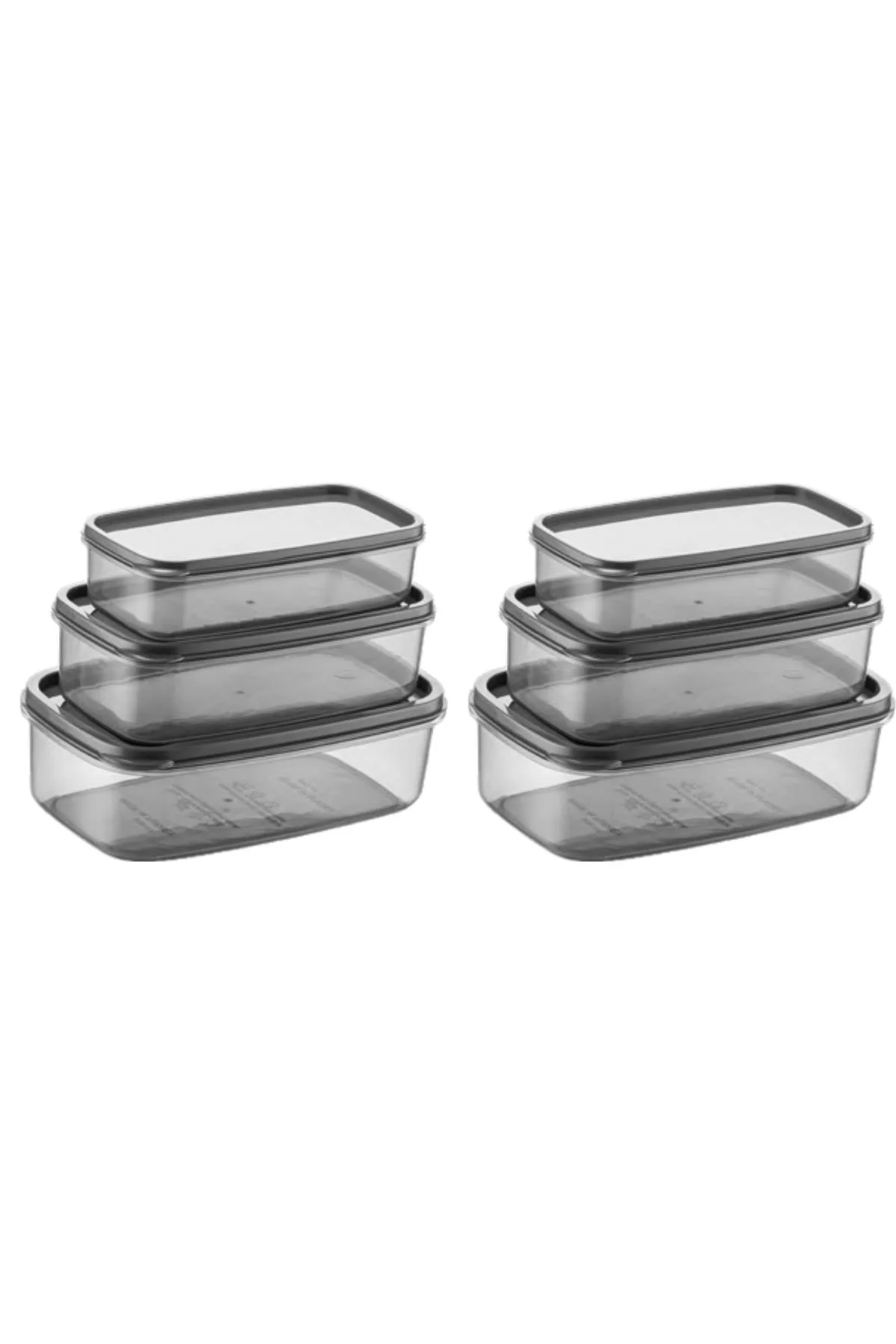 Oval 6 Parça Hava Almaz Sızdırmaz Saklama Kabı Seti Füme 2x(300/500/800 ml) Oval 6 Parça Hava Almaz Sızdırmaz Saklama Kabı Seti Füme 2x(300/500/800 ml)