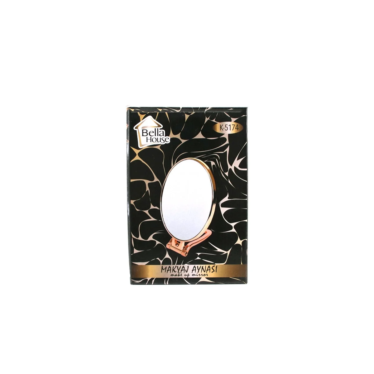 Oval - Bakır 6.5 Inc=16.5x13cm Makyaj Aynası Çift Taraflı Katlanır Ayaklı Bx40 Fiyatı, Yorumları ve Özellikleri