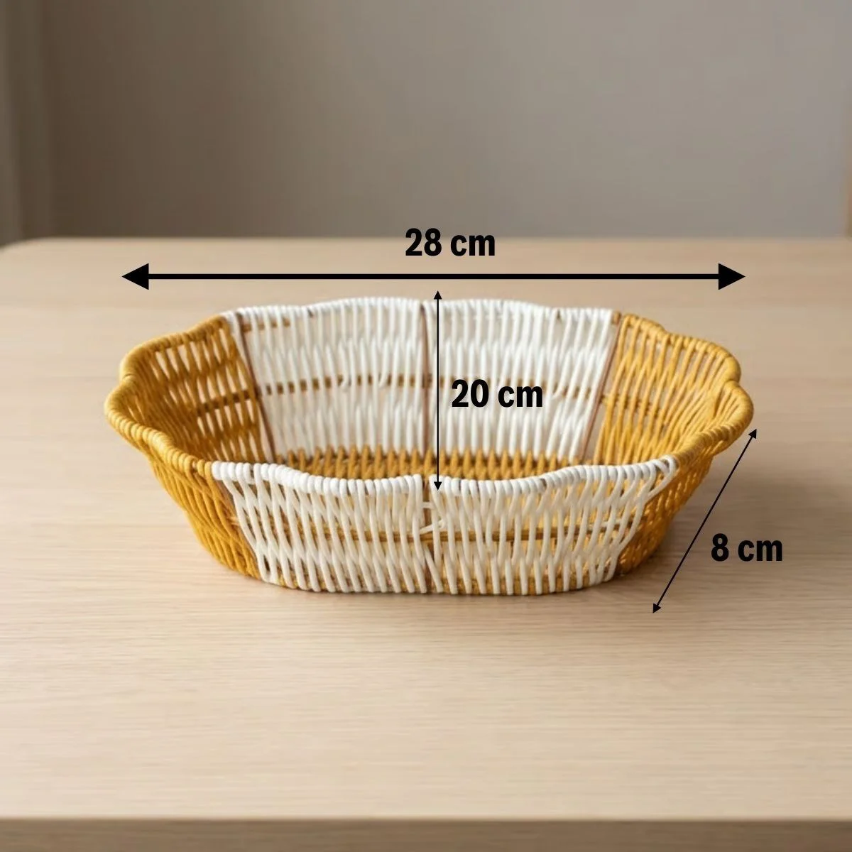 Oval Çift Renkli Plastik Rattan Ekmek ve Meyve Sepeti - Çok Amaçlı Banyo ve Mutfak Düzenleyici - Yıkanabilir Dekoratif Tezgâh Üstü Organiz Oval Çift Renkli Plastik Rattan Ekmek ve Meyve Sepeti - Çok Amaçlı Banyo ve Mutfak Düzenleyici - Yıkanabilir Dekoratif Tezgâh Üstü Organiz