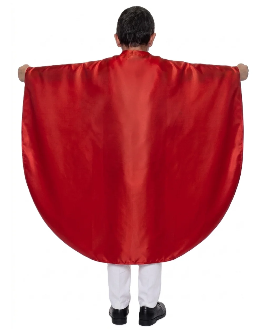 Oval Kesim Çocuk Gösteri Pelerini Kırmızı