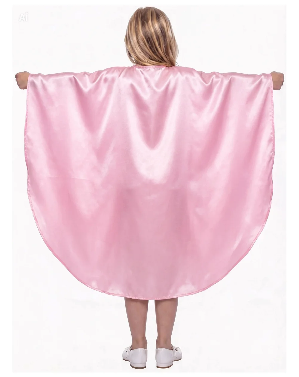 Oval Kesim Çocuk Gösteri Pelerini Pembe