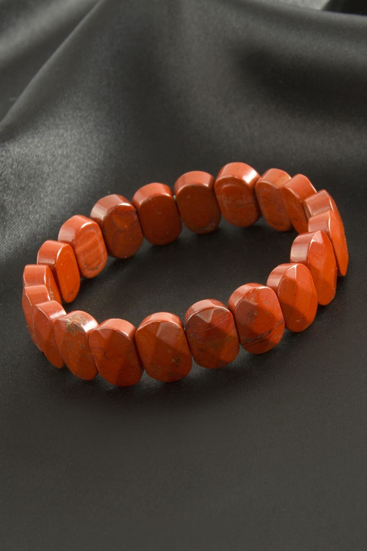 Oval Kesim Jasper Doğaltaşlı Bileklik Oval Kesim Jasper Doğaltaşlı Bileklik