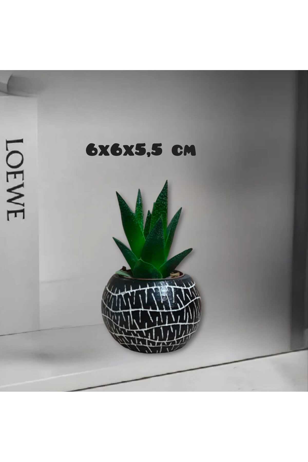 Dodemert Home Oval Oyma Beton El Yapımı Özel Tasarım Saksı