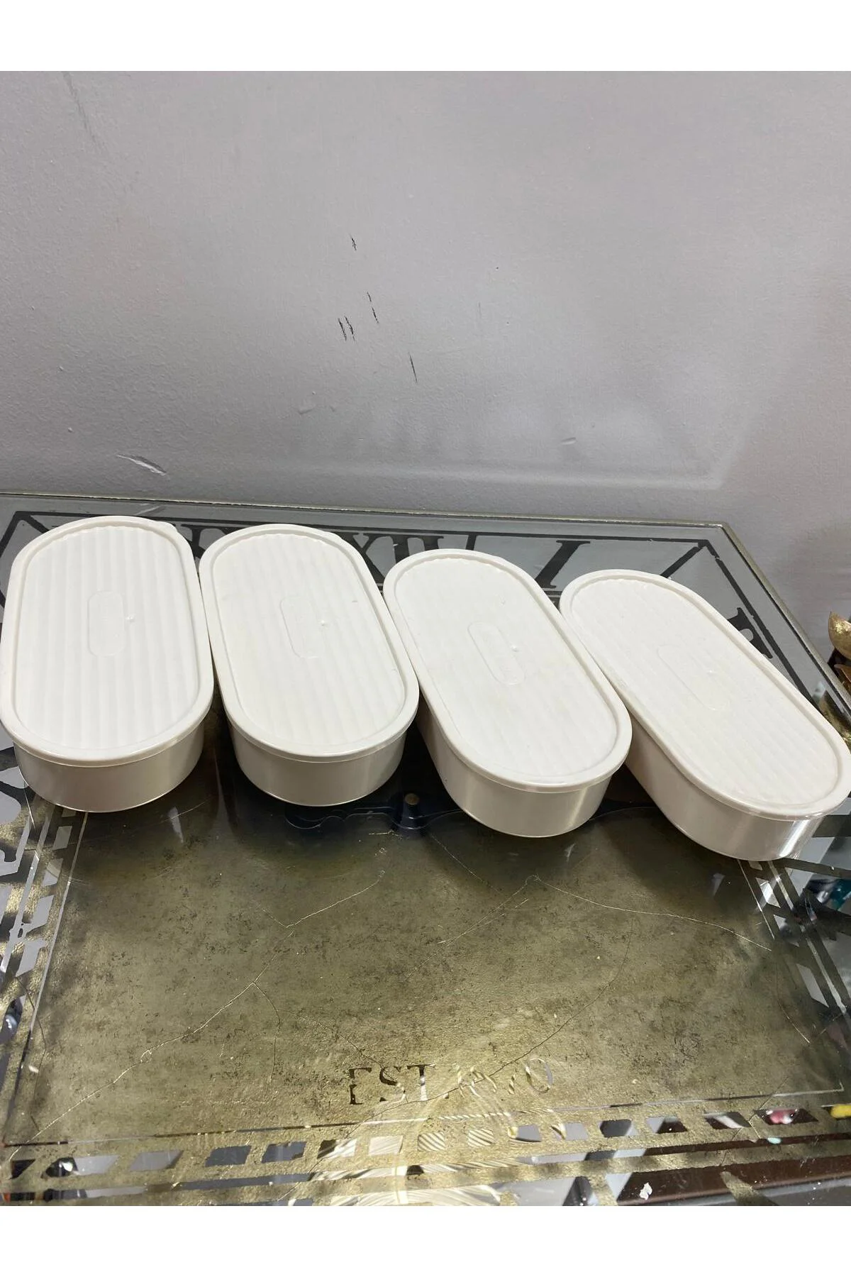 Oval Saklama Kabı 4 Lü