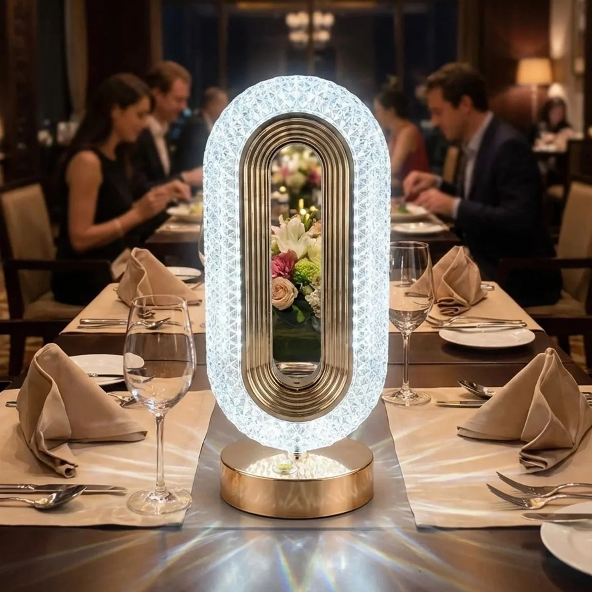 Oval Şeklinde Kristal Led Masa Lambası – Dokunmatik, 3 Renk Işık Modlu, Şarjlı Dekoratif Gece Lambası Bx40 Fiyatı, Yorumları ve Özellikleri