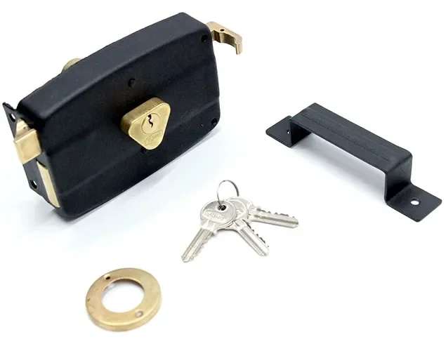 Oval Tirajlı Kilit - Karşılıklı Dış Kapı Kilidi Oval Tirajlı Kilit - Karşılıklı Dış Kapı Kilidi