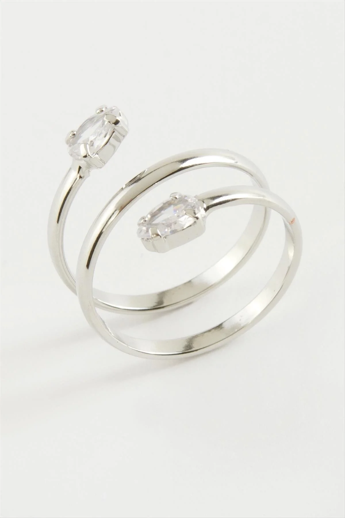 Oval Zirkon Taşlı Yüzük