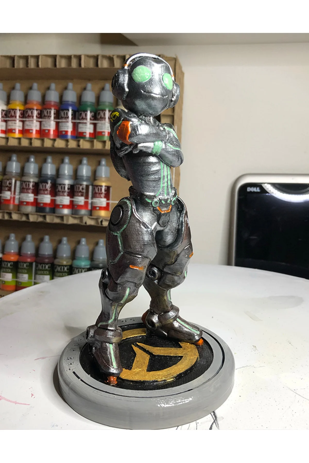 Overwatch Lucio Robot Boyalı Figür 15CM