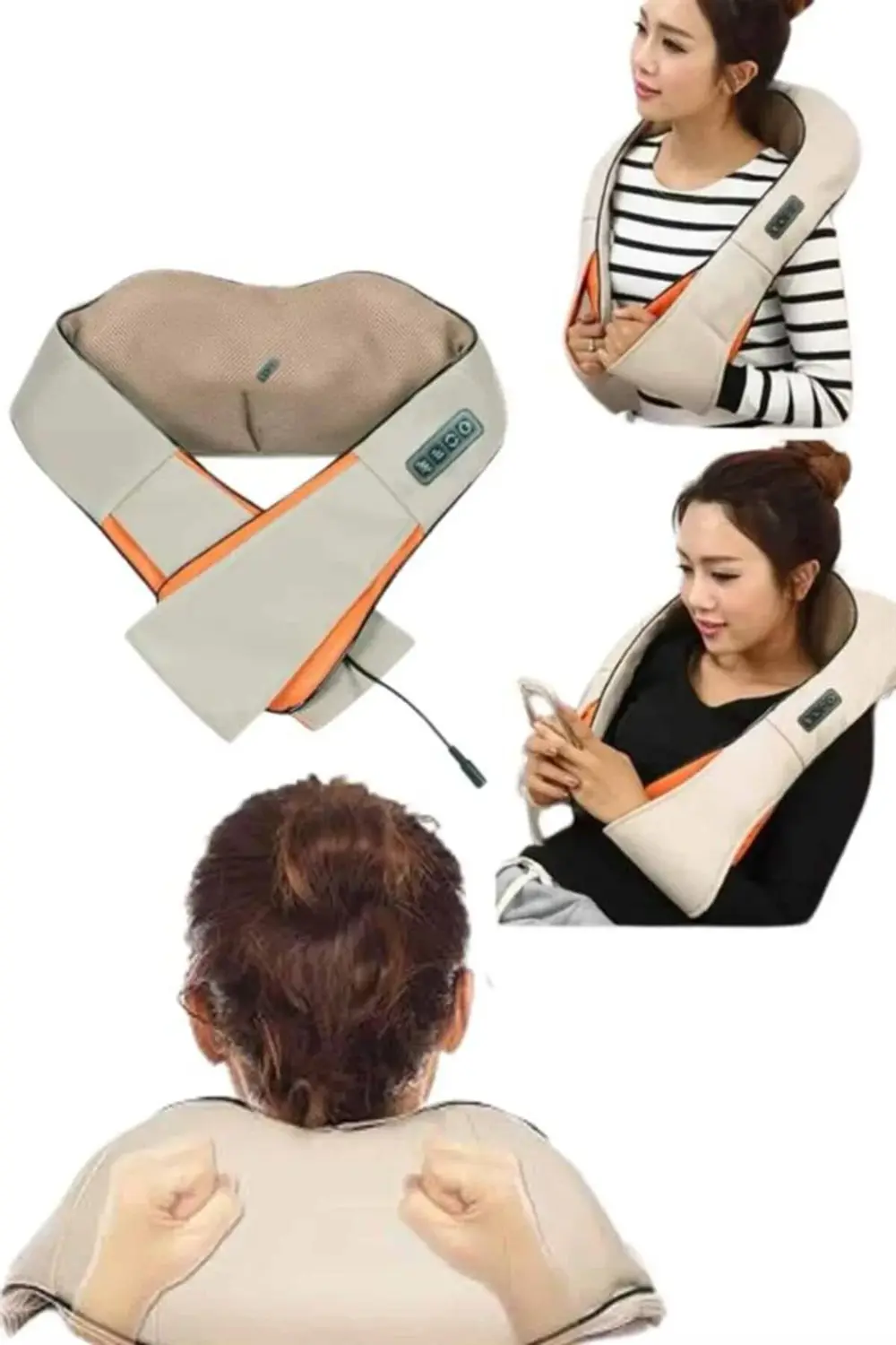 Ovmalı, Boyun Sırt İnsan Eli Hissi Veren Şarjlı Masaj Aleti Masaj