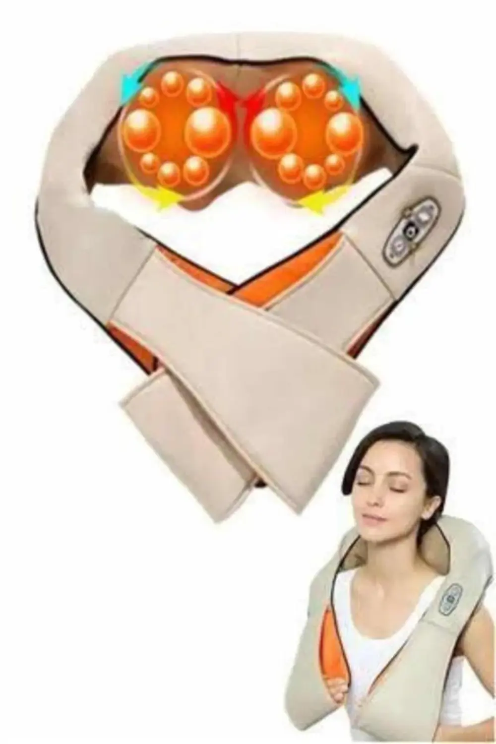 Ovmalı, Boyun Sırt İnsan Eli Hissi Veren Şarjlı Masaj Aleti Masaj