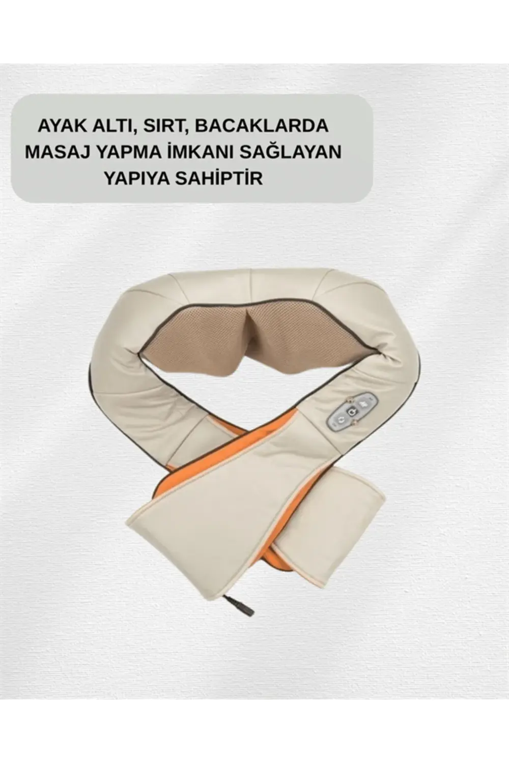 Ovmalı Isıtmalı Elektrikli Masaj Aleti – Boyun, Sırt, Bel, Omuz v