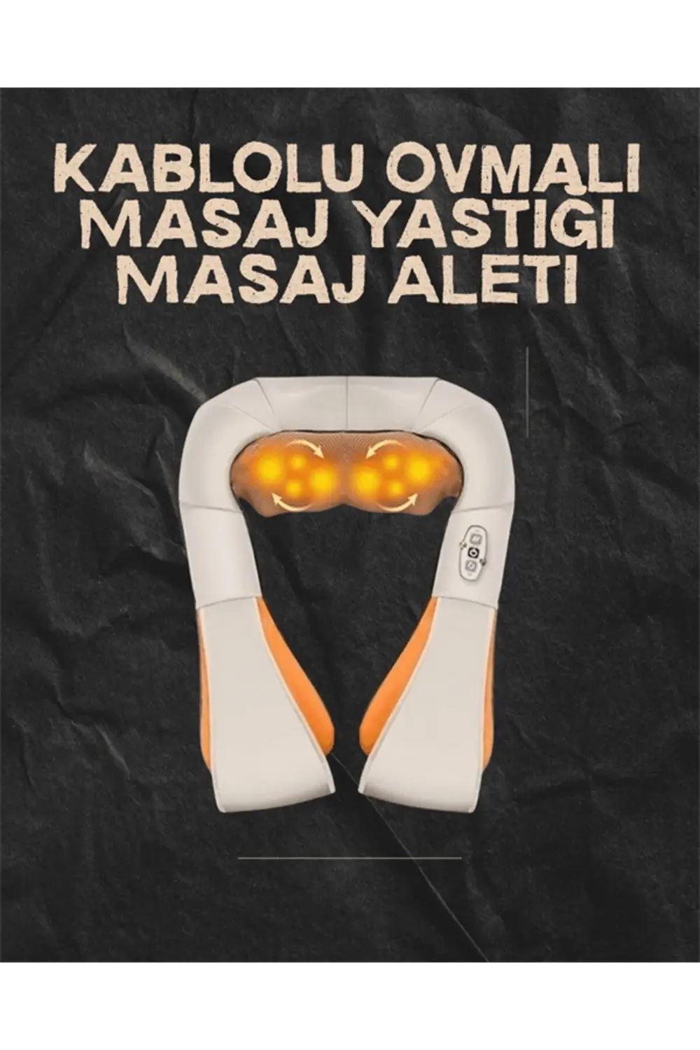 Ovmalı Isıtmalı Elektrikli Masaj Aleti – Boyun, Sırt, Bel, Omuz v