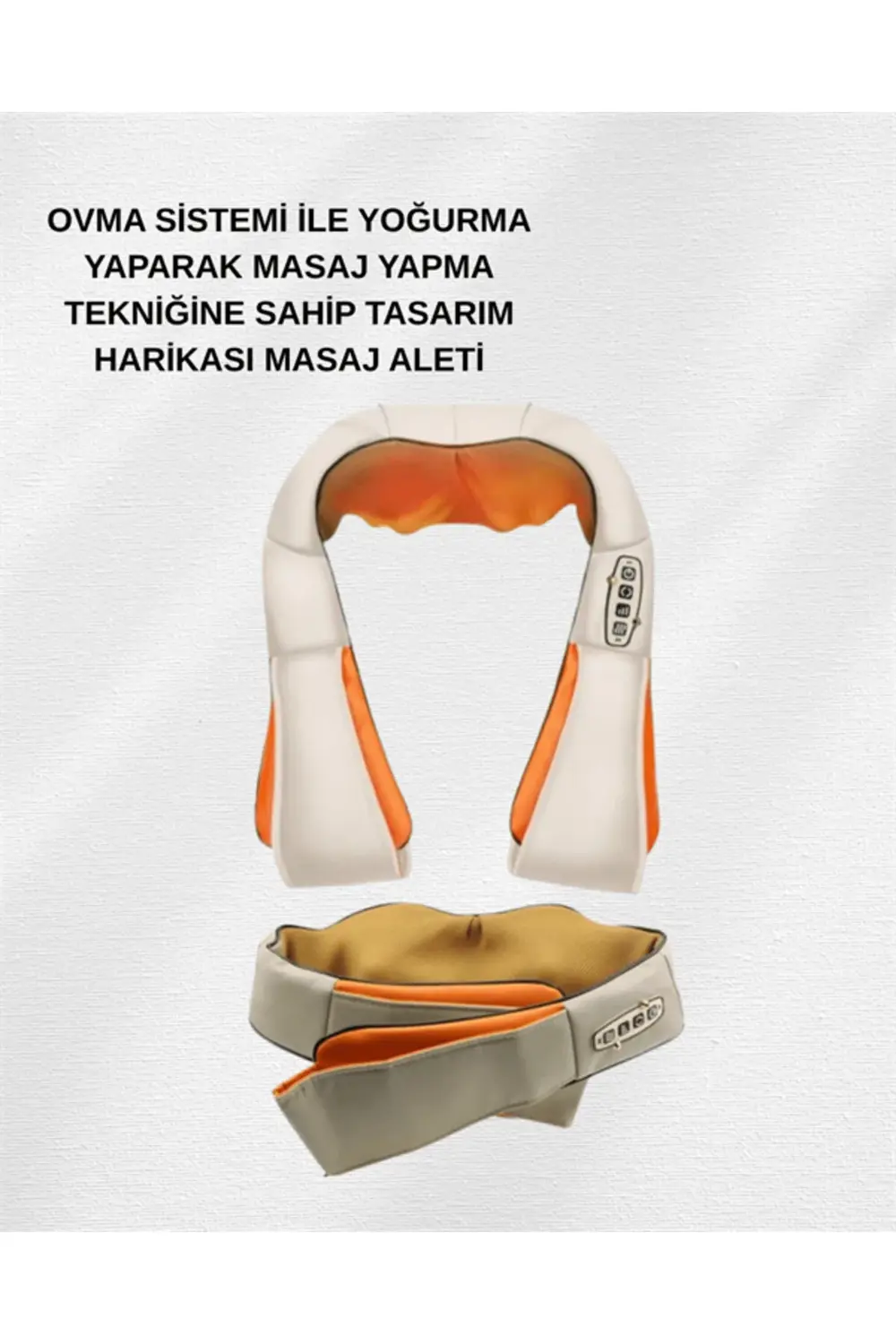 Ovmalı Isıtmalı Elektrikli Masaj Aleti – Boyun, Sırt, Bel, Omuz v