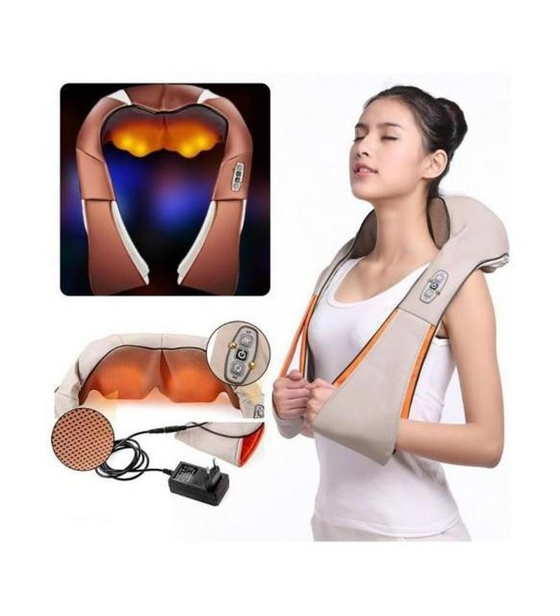 Ovmalı Isıtmalı Boyun Sırtbel Omuz Cihazı Bacak Masaj Aleti TdrTR