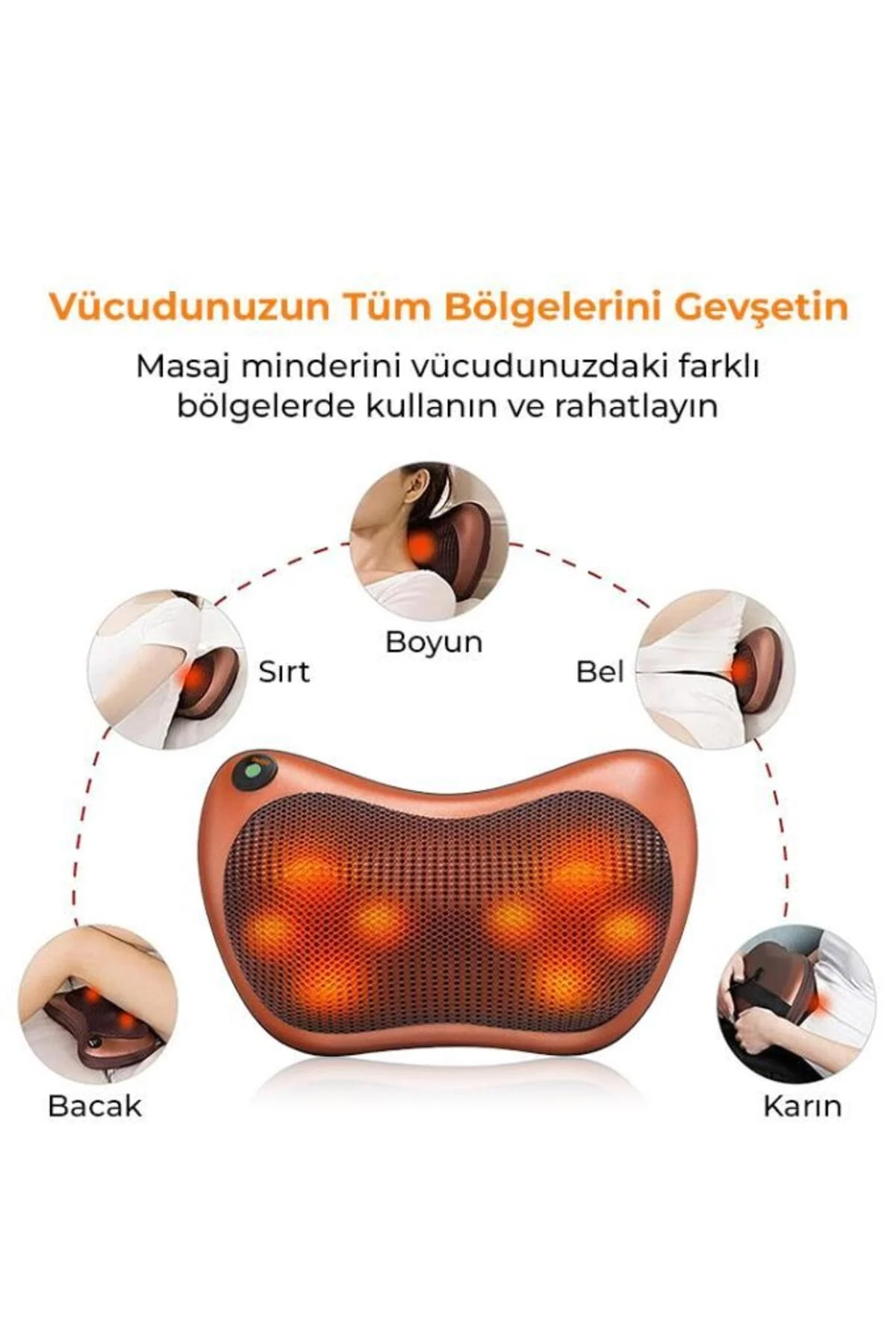 Ovmalı masaj yastığı tüm vücut için elektrikli masaj cihazı - Süpermarket - Sağlık