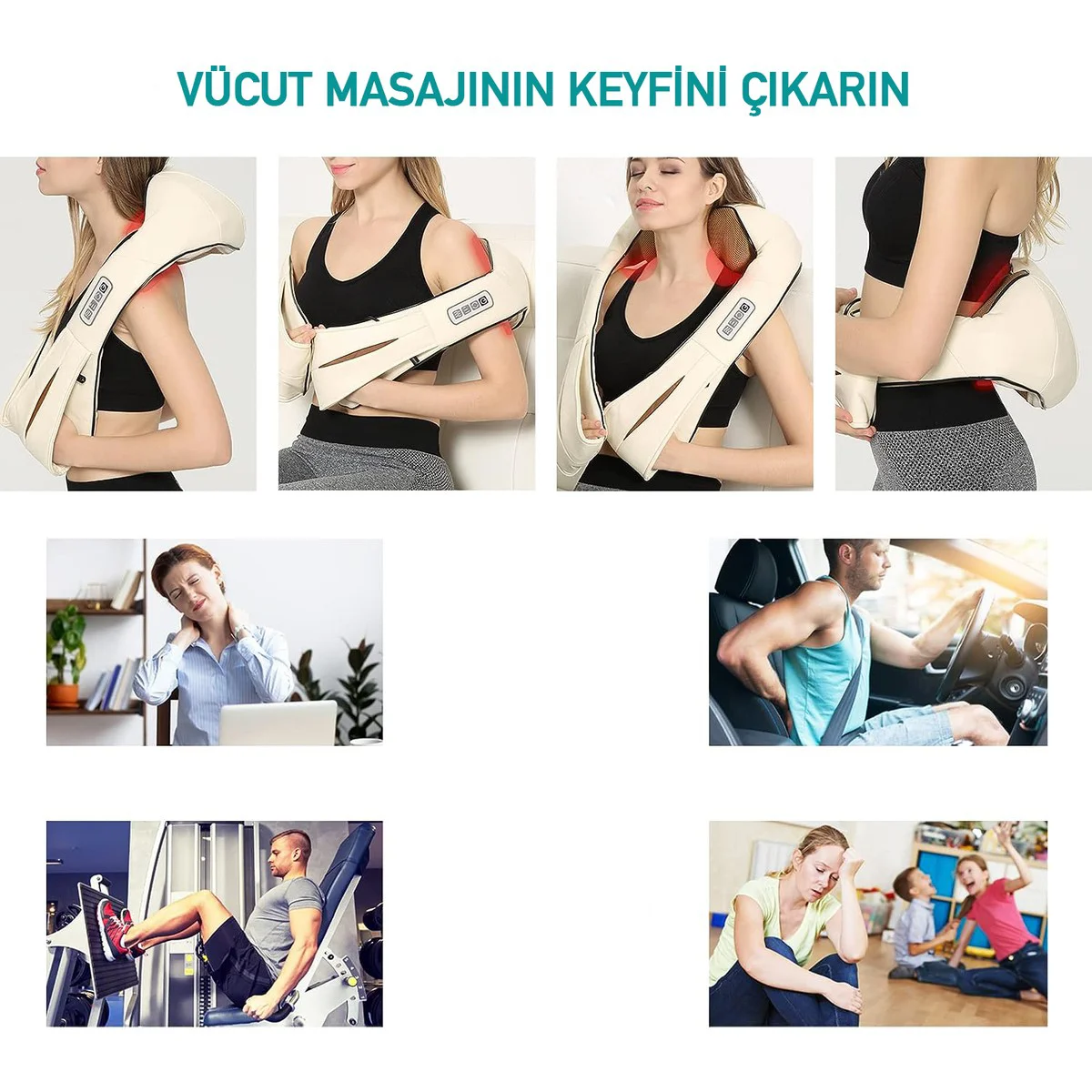 Ovmalı Ve Isıtmalı Boyun Masaj Aleti Boyun Ve Sırt Masaj Aleti Ar Ovmalı Ve Isıtmalı Boyun Masaj Aleti Boyun Ve Sırt Masaj Aleti Ar
