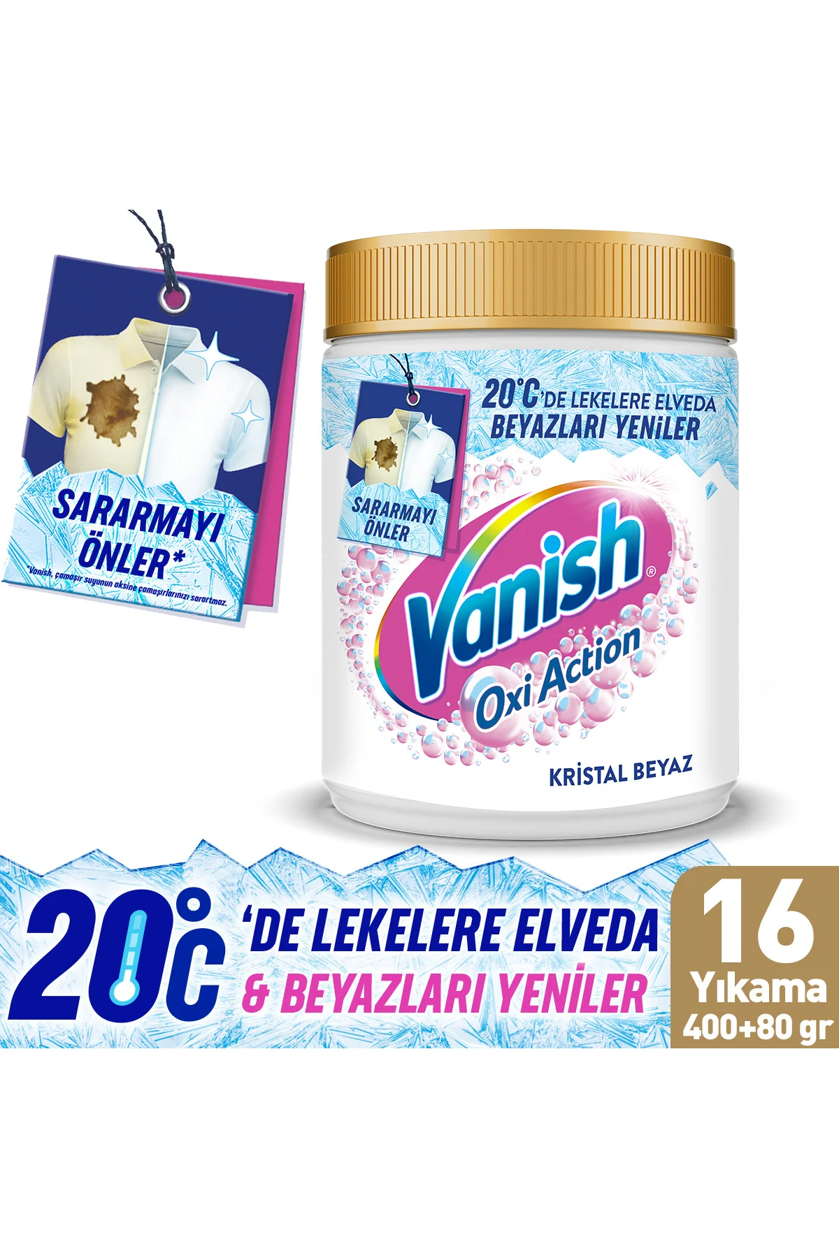 OxiBeyaz Toz Deterjan Güçlendirici ve Leke Çıkarıcı 480 Gram