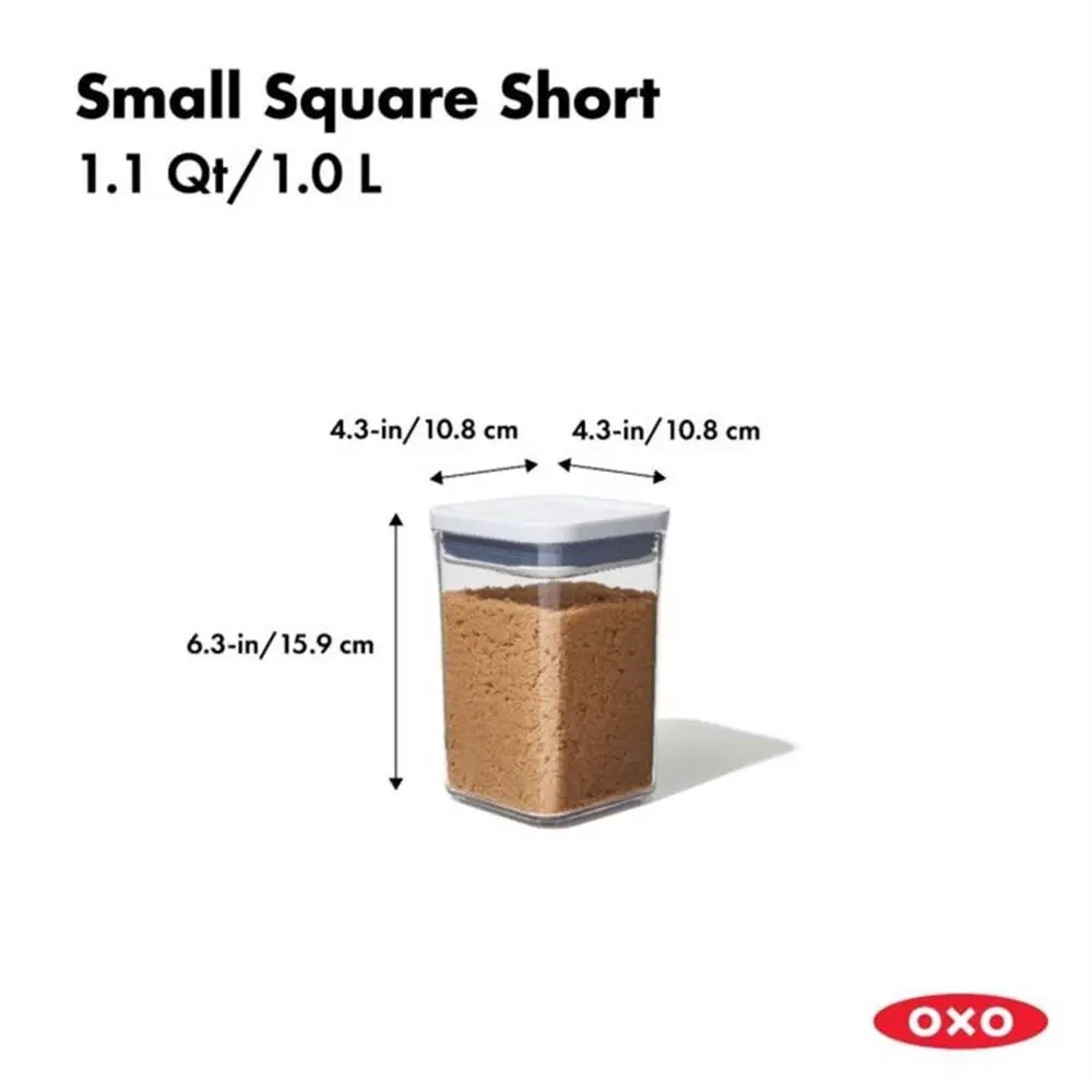 Oxo 11234000 GG Pop Container Kare Saklama Kabı 1 Litre Oxo 11234000 GG Pop Container Kare Saklama Kabı 1 Litre