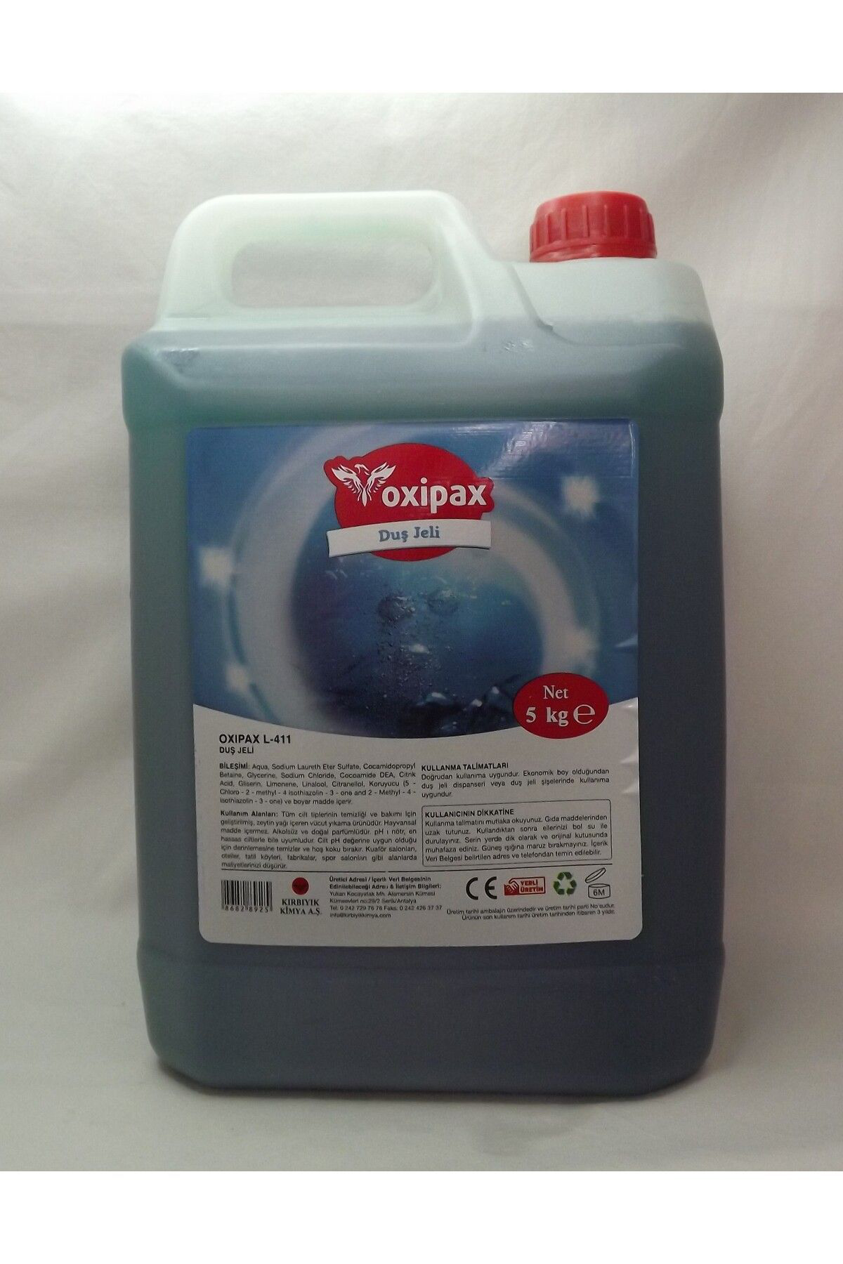 Otel Bukleti Oxxipax Duş Jeli (5 Litre)