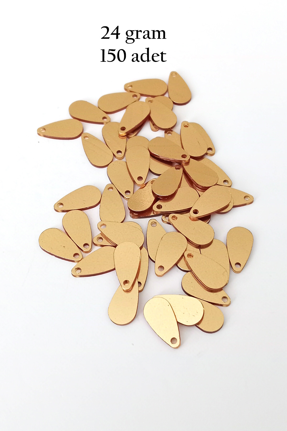 Just Cheap Store Oya Abiye Bileklik Kolye Pleksi Metalik Plastik Pul Altın Renk 24