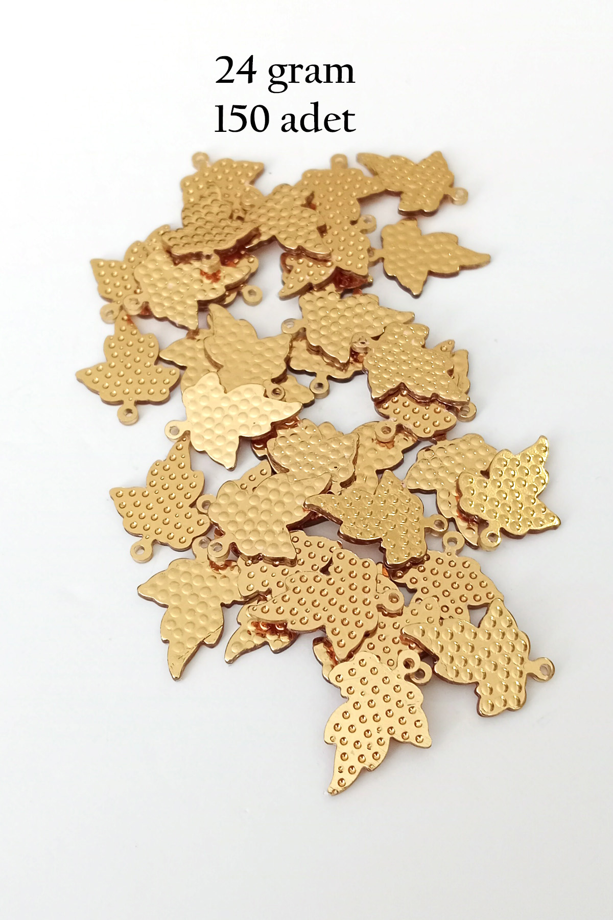 Just Cheap Store Oya Abiye Bileklik Kolye Pleksi Metalik Plastik Pul Altın Renk 24