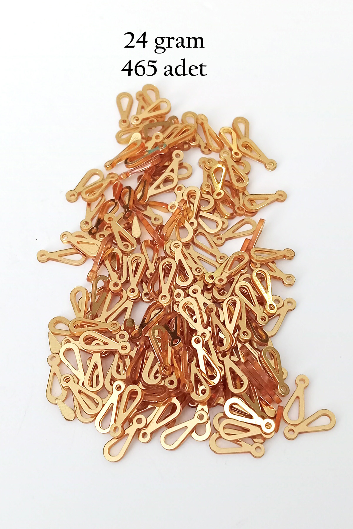 Just Cheap Store Oya Abiye Bileklik Kolye Pleksi Metalik Plastik Pul Altın Renk 24