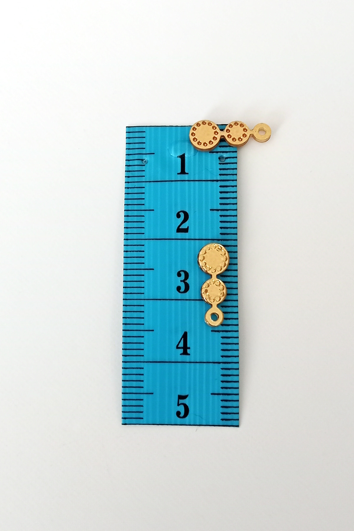 Just Cheap Store Oya Abiye Bileklik Kolye Pleksi Metalik Plastik Pul Altın Renk 24