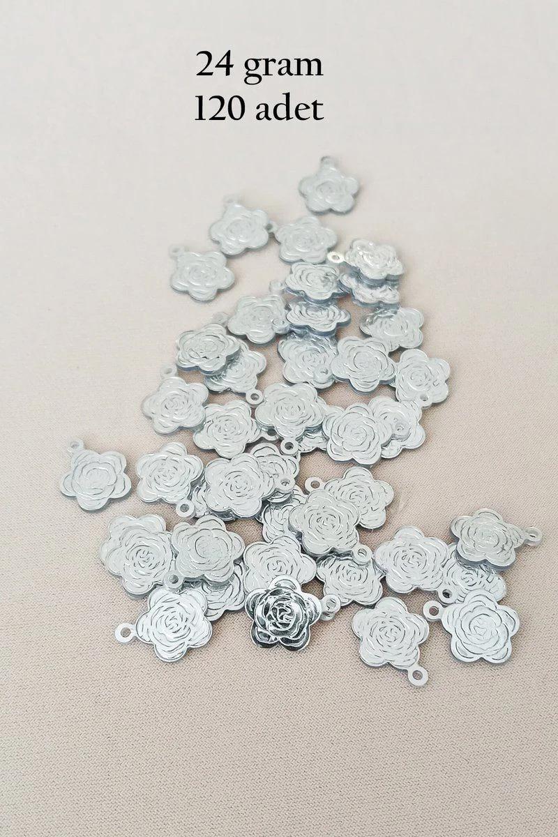 Oya Abiye Bileklik Kolye Pleksi Metalik Plastik Pul Gümüş Renk 24g 120 Adet - El Yapımı Takı Üretimi İçin Premium Pul Fiyatı, Yorumları ve Özellikleri