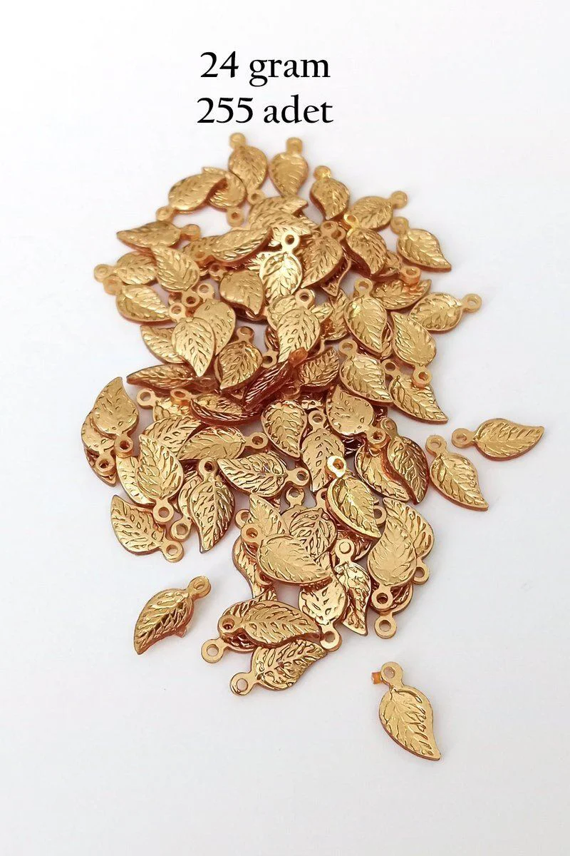 Oya Abiye Bileklik Kolye Pleksi Metalik Plastik Pul Altın Renk 255 Adet - El Yapımı Takı Üretimi İçin Fiyatı, Yorumları ve Özellikleri