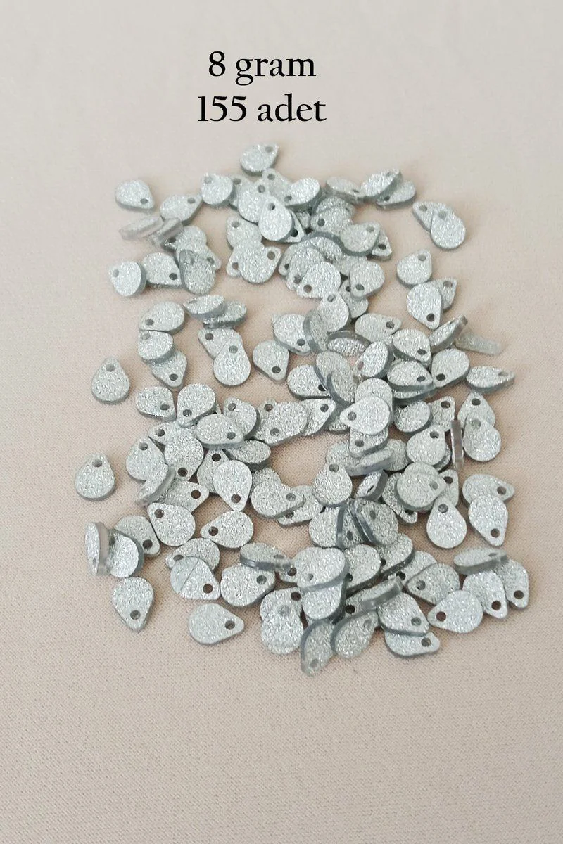 Oya Abiye Bileklik Kolye Pleksi Metalik Plastik Pul Gümüş Renk 8g 155 Adet - El Yapımı Takı Malzemesi Fiyatı, Yorumları ve Özellikleri