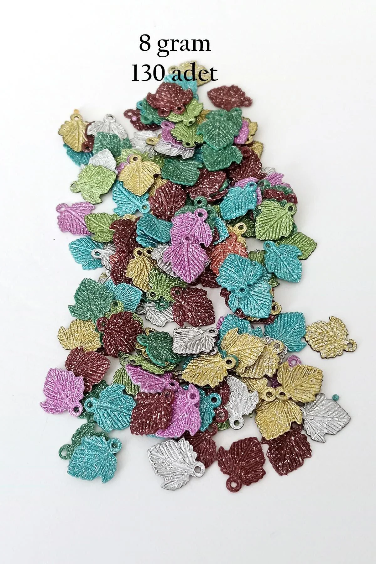 Oya Abiye Bileklik Kolye Pleksi Plastik Pul Karma Renk 8 gram 130