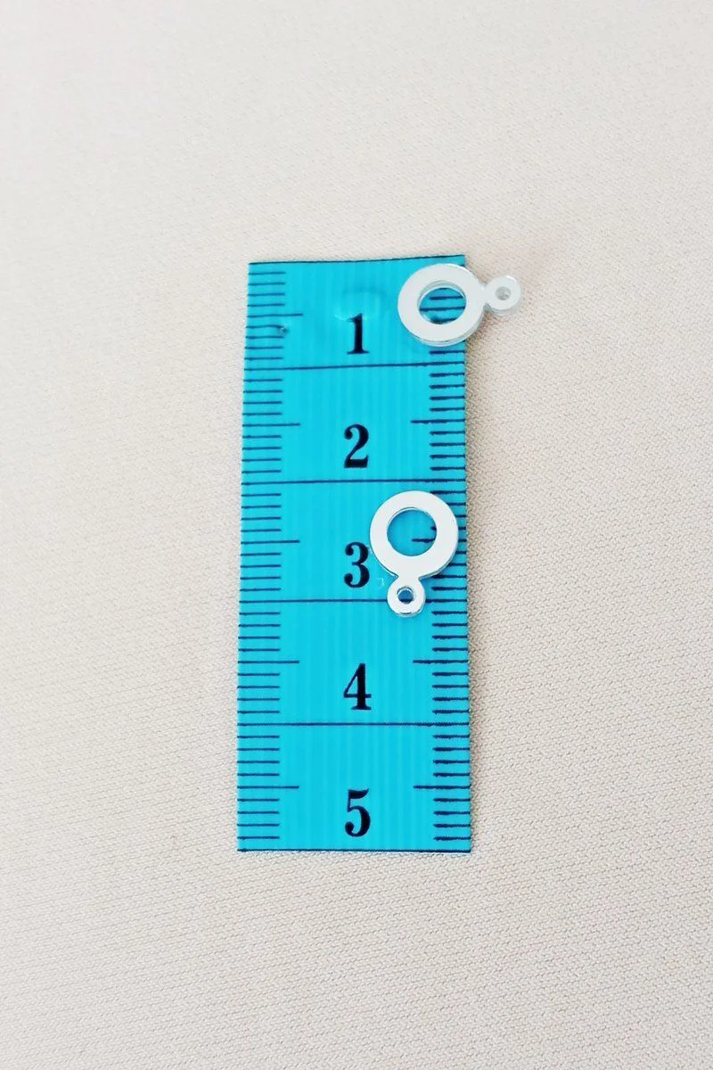 Oya Abiye Bileklik Kolye Pleksi Metalik Plastik Pul Gümüş Renk 8 Gram 70 Adet - BNC510