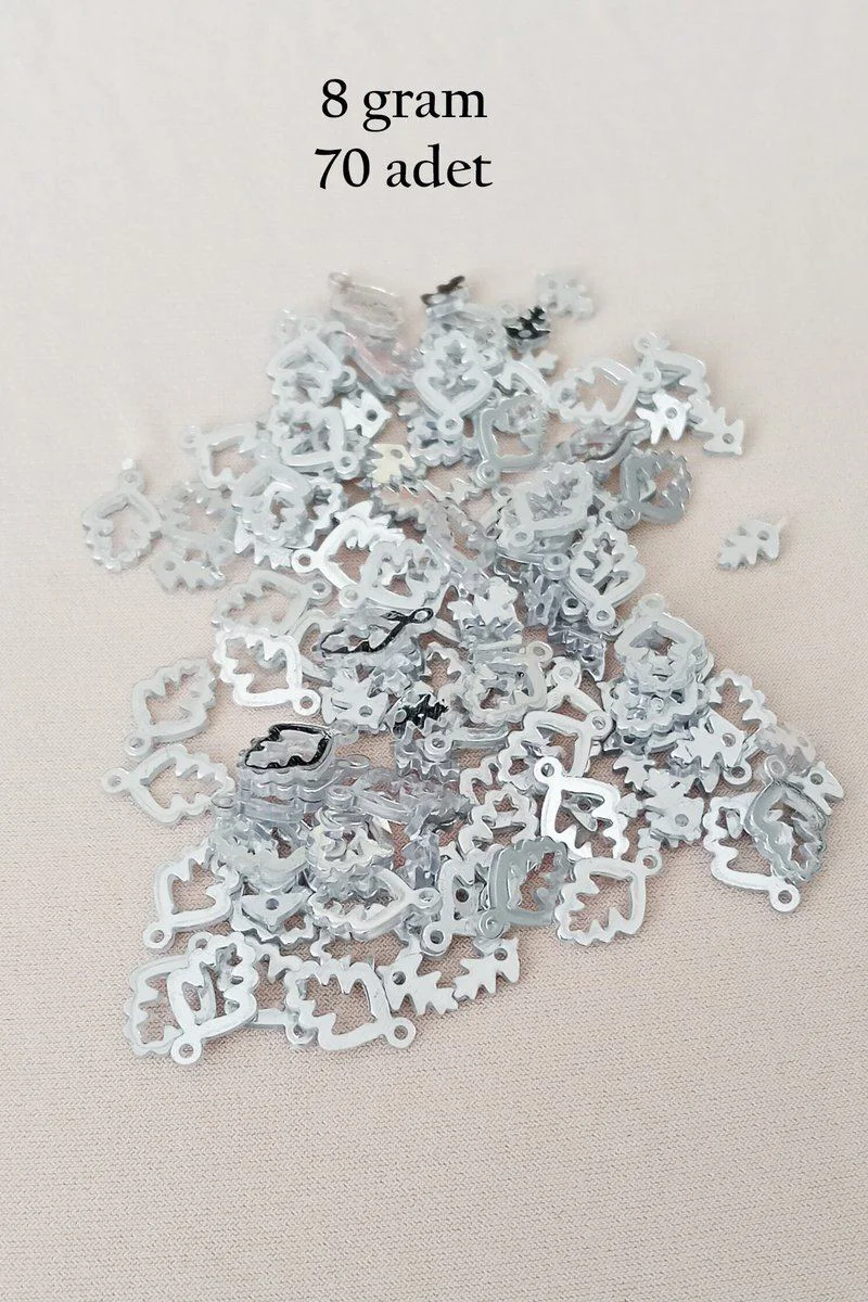 Oya Abiye Bileklik Kolye Pleksi Metalik Plastik Pul – Gümüş Renk 70 Adet 8 Gram Fiyatı, Yorumları ve Özellikleri