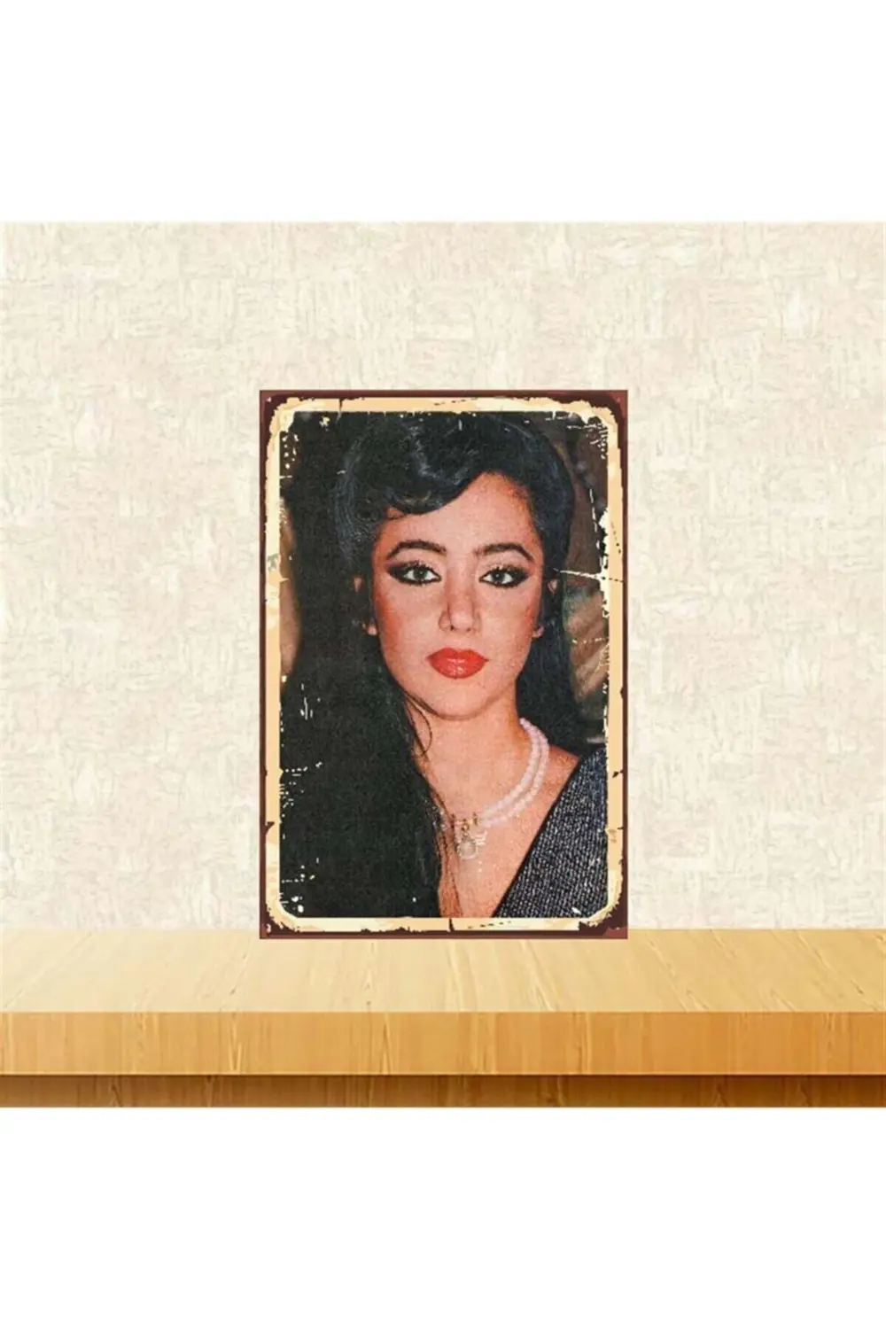 Oya Aydoğan 20-30 Cm Retro Ahşap Poster Tkfx3868