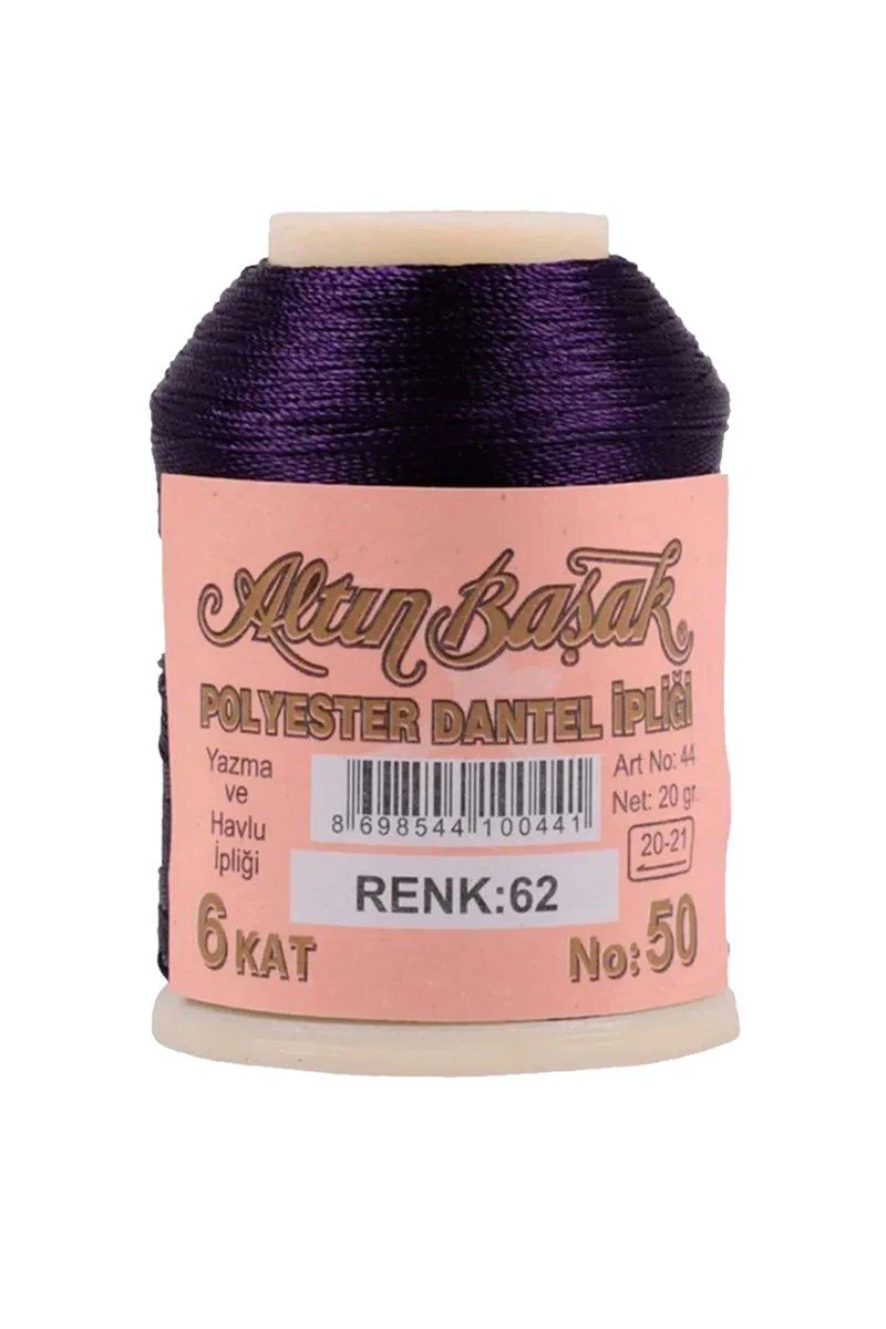 Oya ve Dantel İpi 3 Adet – Royaleks No:062, 20 gr Altınbaşak Dantel İpi