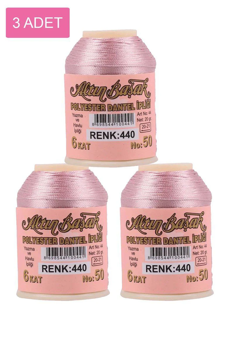 Oya ve Dantel İpi Seti 3'lü - Altınbaşak Royaleks No: 440, 20 gr Fiyatı, Yorumları ve Özellikleri