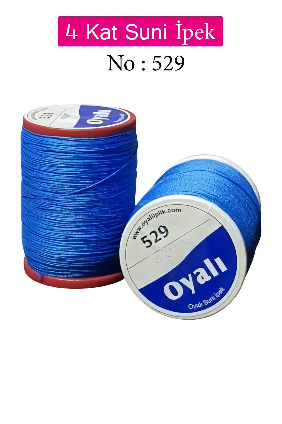 Oyalı 4 Kat Suni İpek İplik İğne Oyası Boncuk İpi Tığ Oyası No:52
