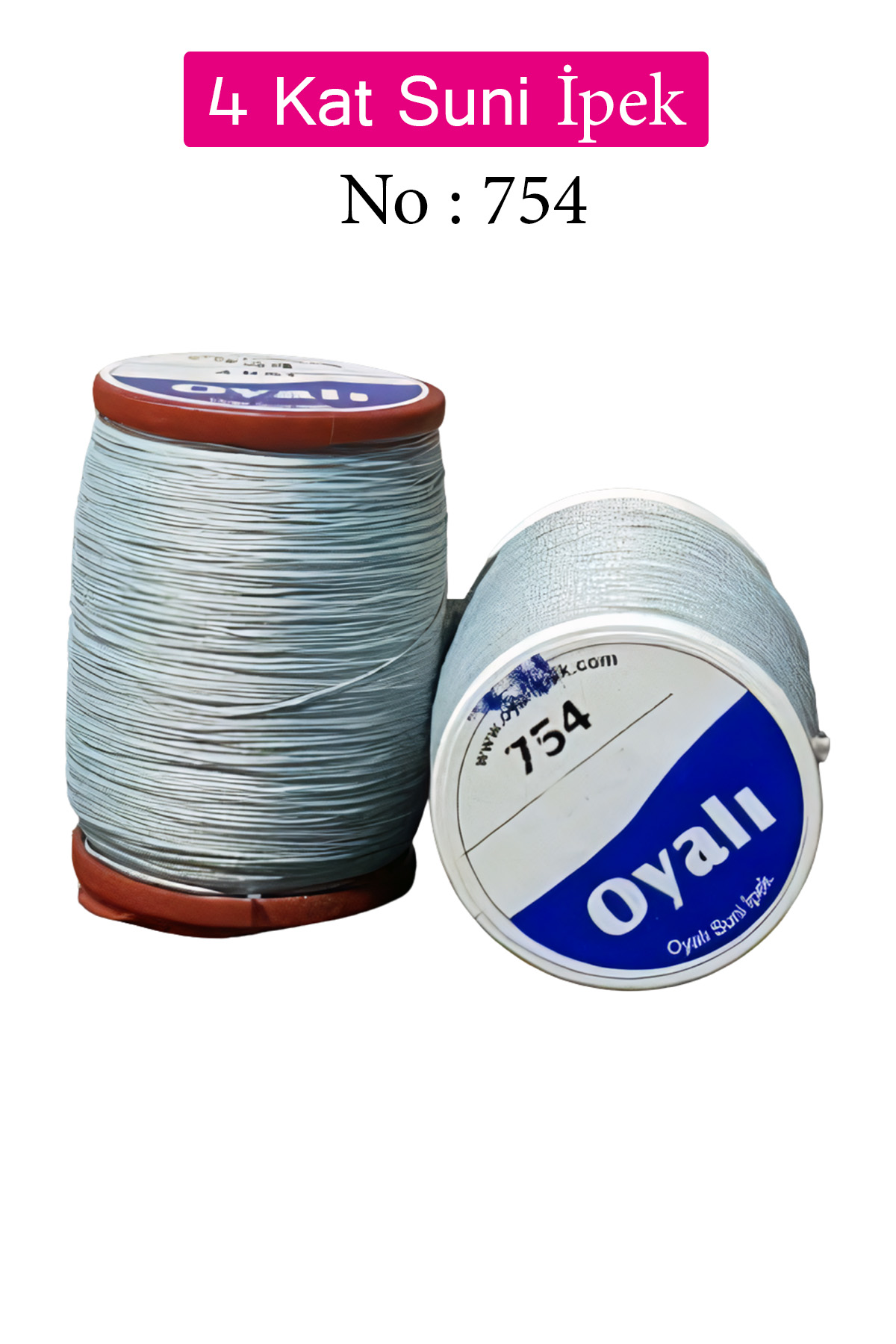 Oyalı 4 Kat Suni İpek İplik İğne Oyası Boncuk İpi Tığ Oyası No:75