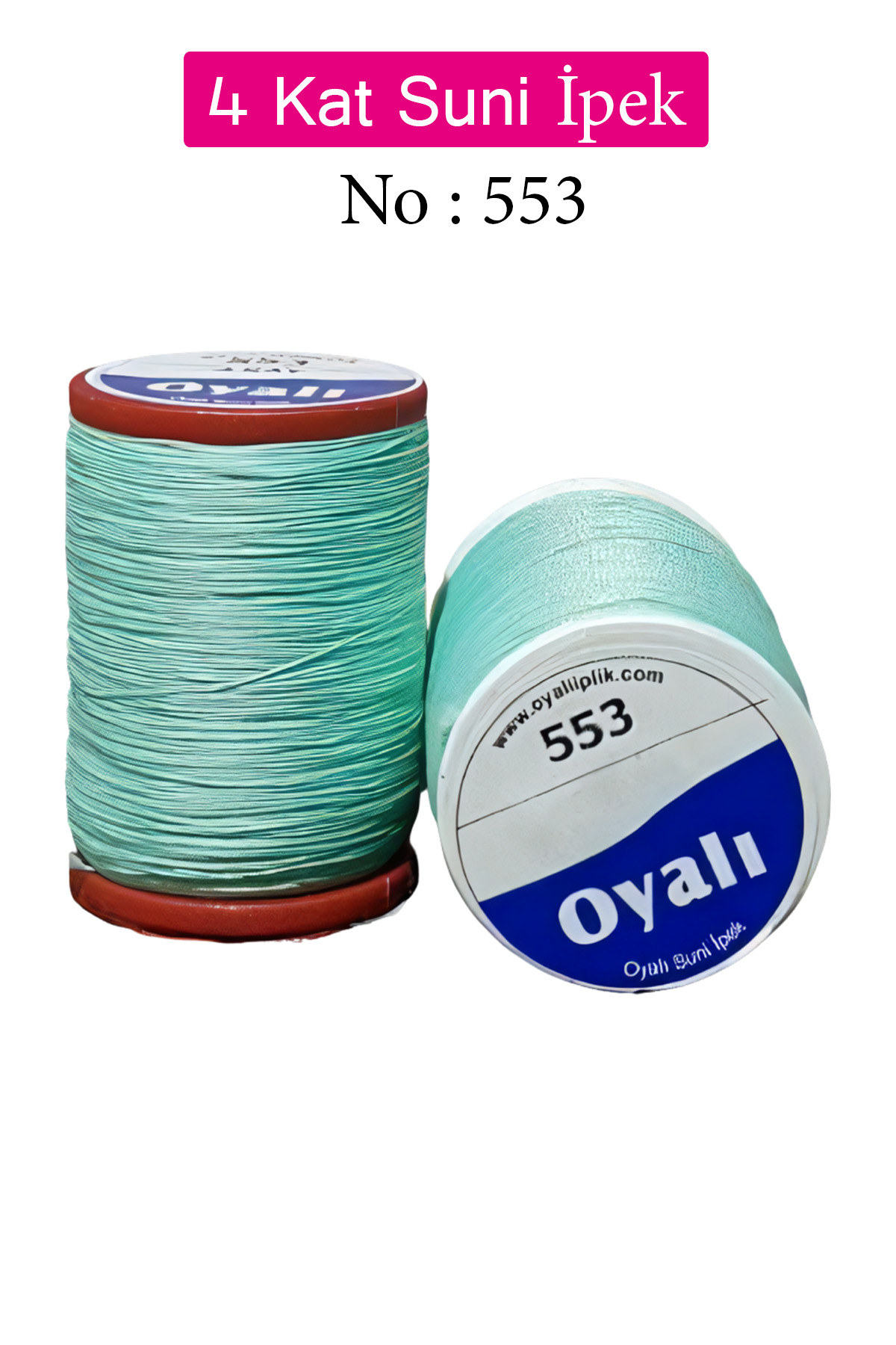 Oyalı 4 Kat Suni İpek İplik İğne Oyası Boncuk İpi Tığ Oyası No:55